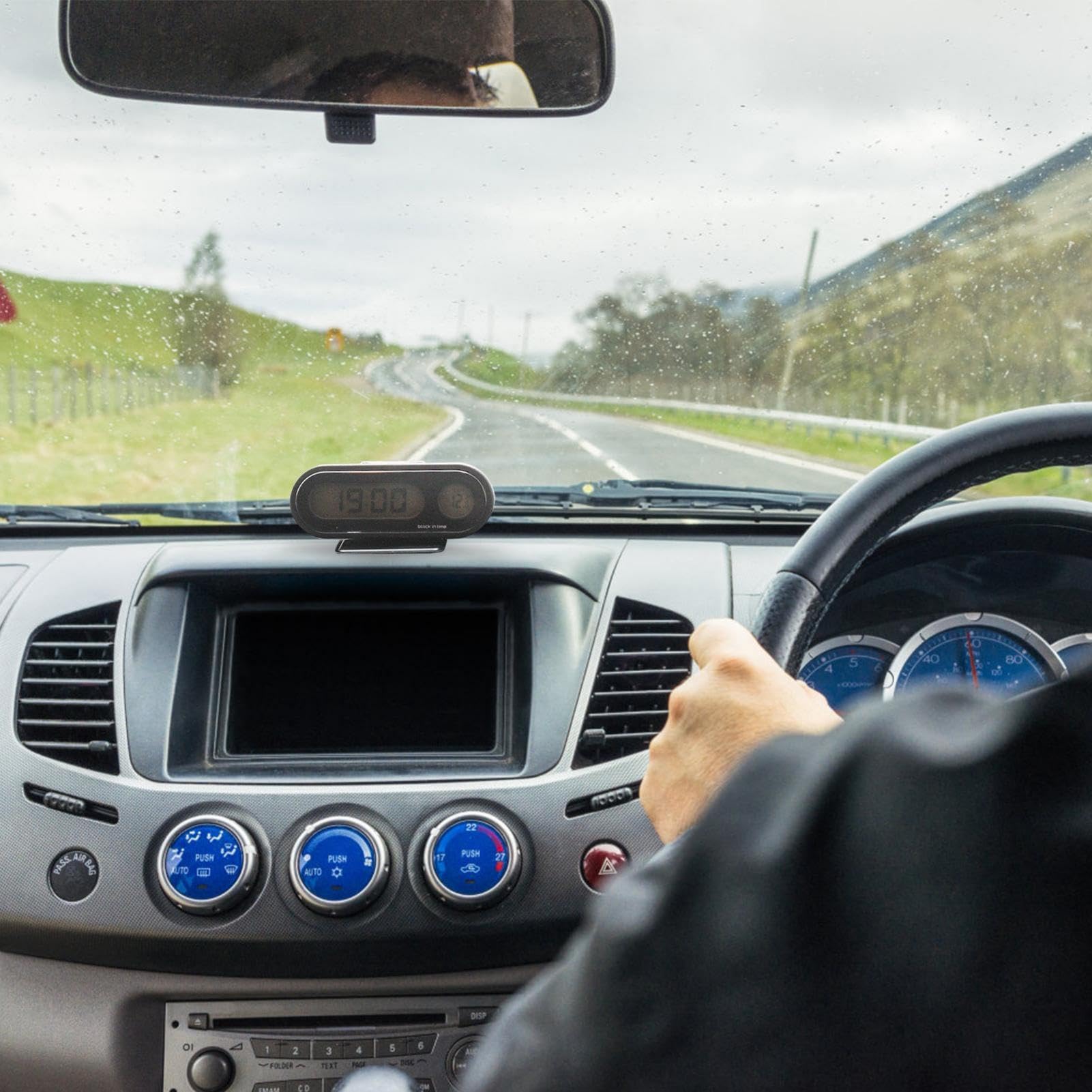Auto-Thermograph Mit Uhr – Digitale Anzeige Für Außentemperatur & Zeit