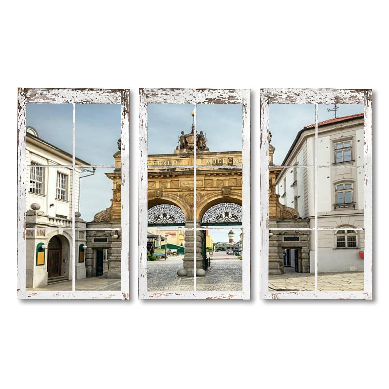 3 Panels Art Wall Paintings Pilsner Urquell Brewery in daylight Czech Republic Oil Paintings Photos Posters Prints Beautiful Pictures Canvas for Home Decorations Perfect Gifts