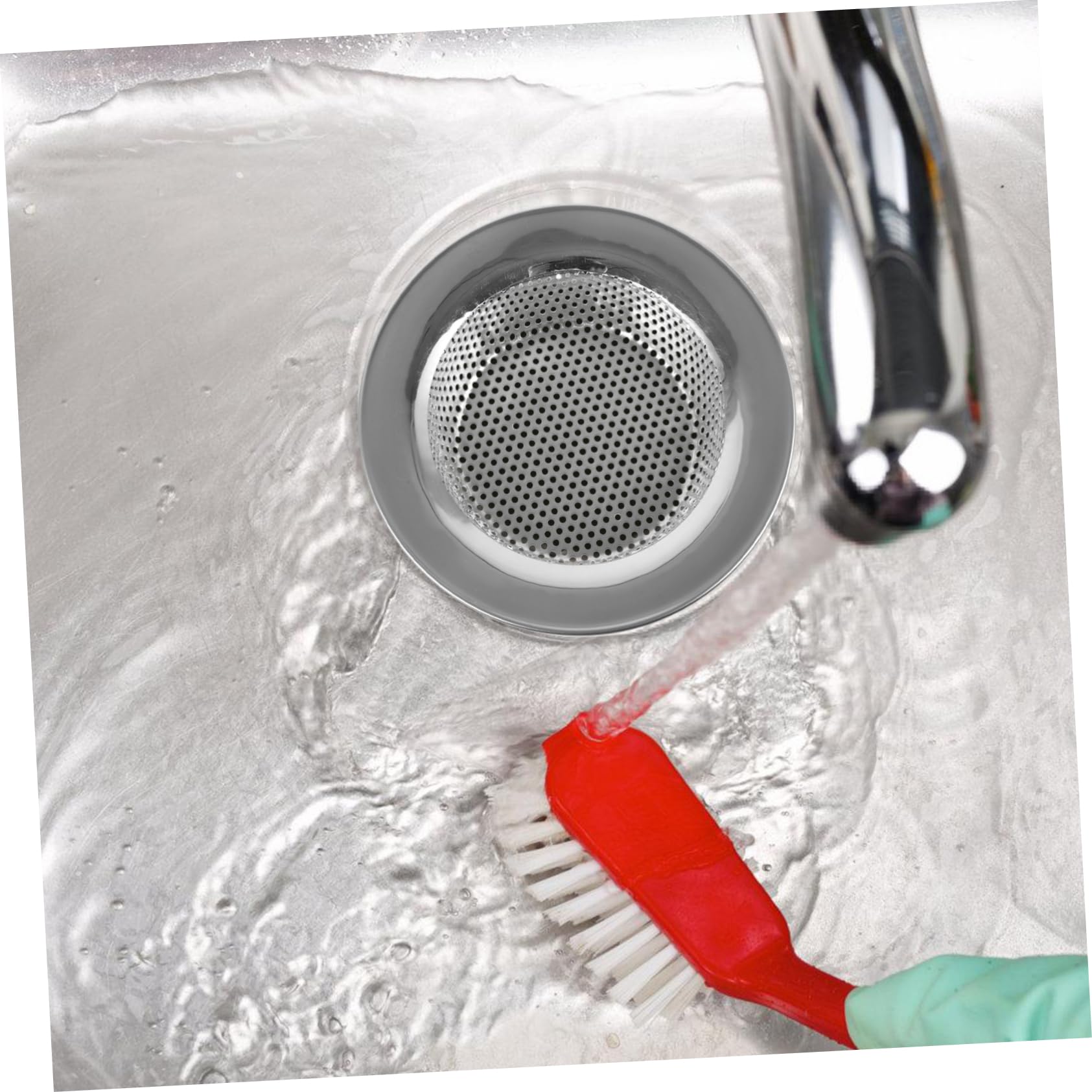 Tofficu 5 Ensembles Crépine D'évier Filtre Gardien De Lavabo De Cuisine Passoire De Puits Gardien D'élimination Des Ordures Pour Canalisations D'évier Silver Acier Inoxydable