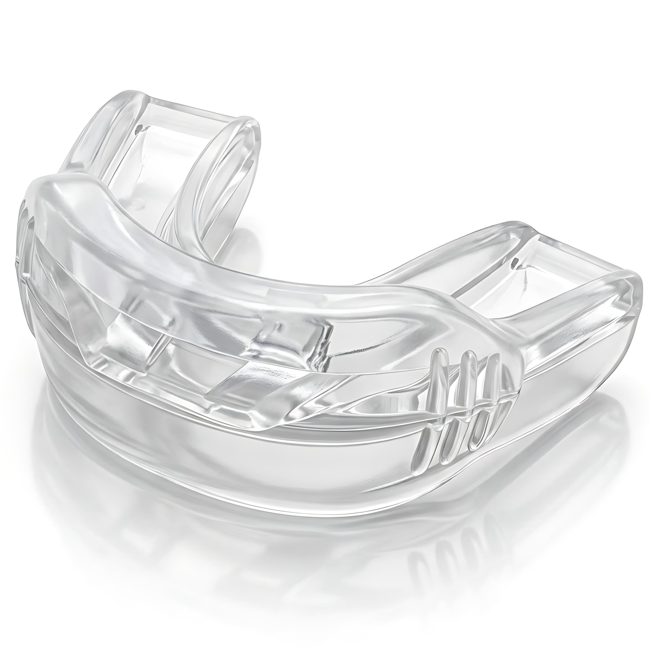 Reviv R1 Pre-Formed Dental Protector and Mouthpiece | Soft Food-Grade TPE, Ready-to-Wear Comfort, Case Included | BPA-Free, Reusable, Slim Profile Adult Bite Guard - Small (Clear)