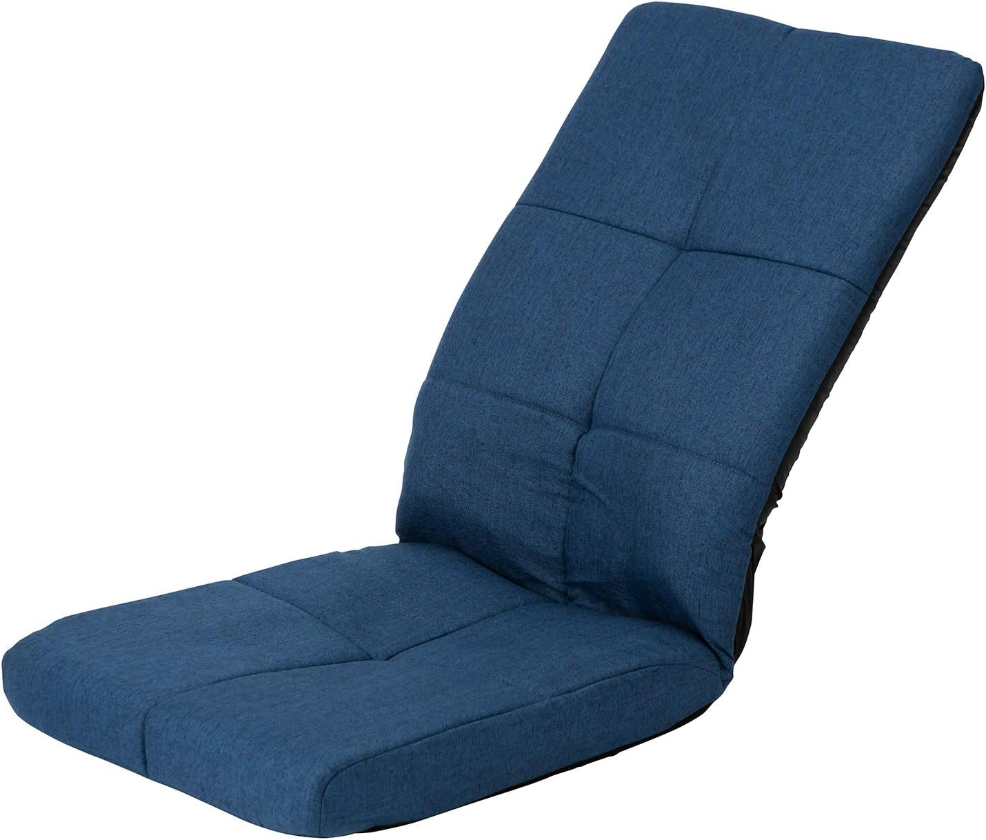Takeda Corporation K0-OH46GRY Folding Floor Chair, 6 Tier Gear Recliner, Gray, 18.1 x 21.7 x 25.6 inches (46 x 55 x 65 cm), Compact High Back Chair
