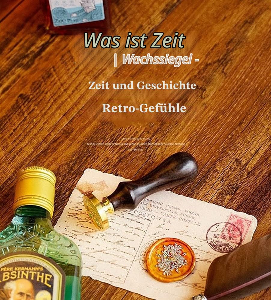 Vintage Retro Siegelstempel Set, 26 Buchstaben, Alphabet A-Z Abnehmbarer Wachs Stempel Messing Köpfe + 2 Holzgriff für Einladungen Weinverpackungen Geschenkverpackungen Grußkarten