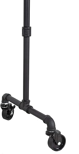 Miniatura 6 de Industrial Pipe Rolling Clothing Garment Rack by William Robert's Vintage
