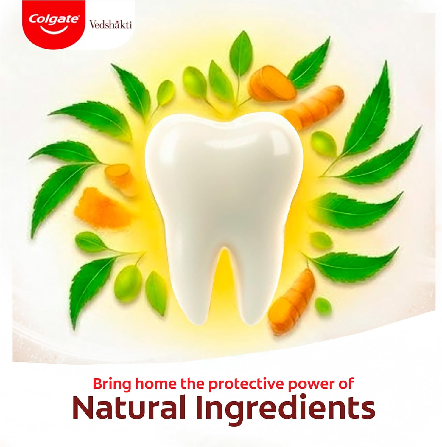 Colgate Vedshakti Toothpaste, Anti-Bacterial Tooth Paste for Whole Mouth Health and Fresh Breath, with Neem, Clove, and Honey, 400g, 200g X 2 (Combo Pack Offer)
