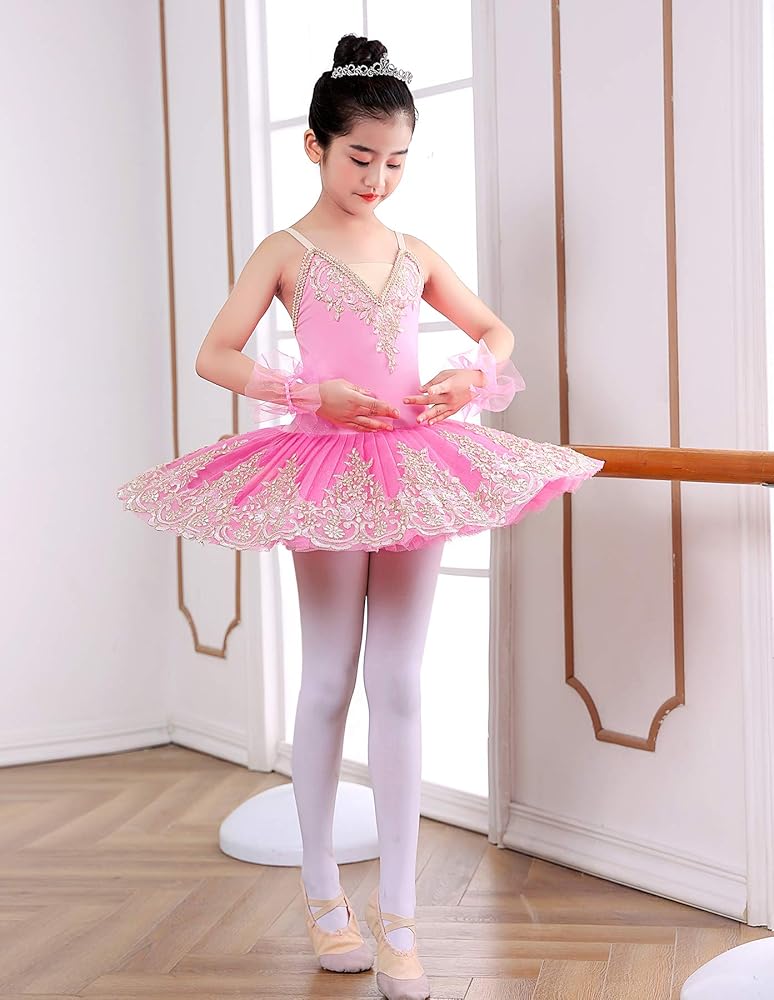 【sui 】V BALLET CAM ZX Girls Camisole Skirted Leotard Ballet Dress Sparkle Lace