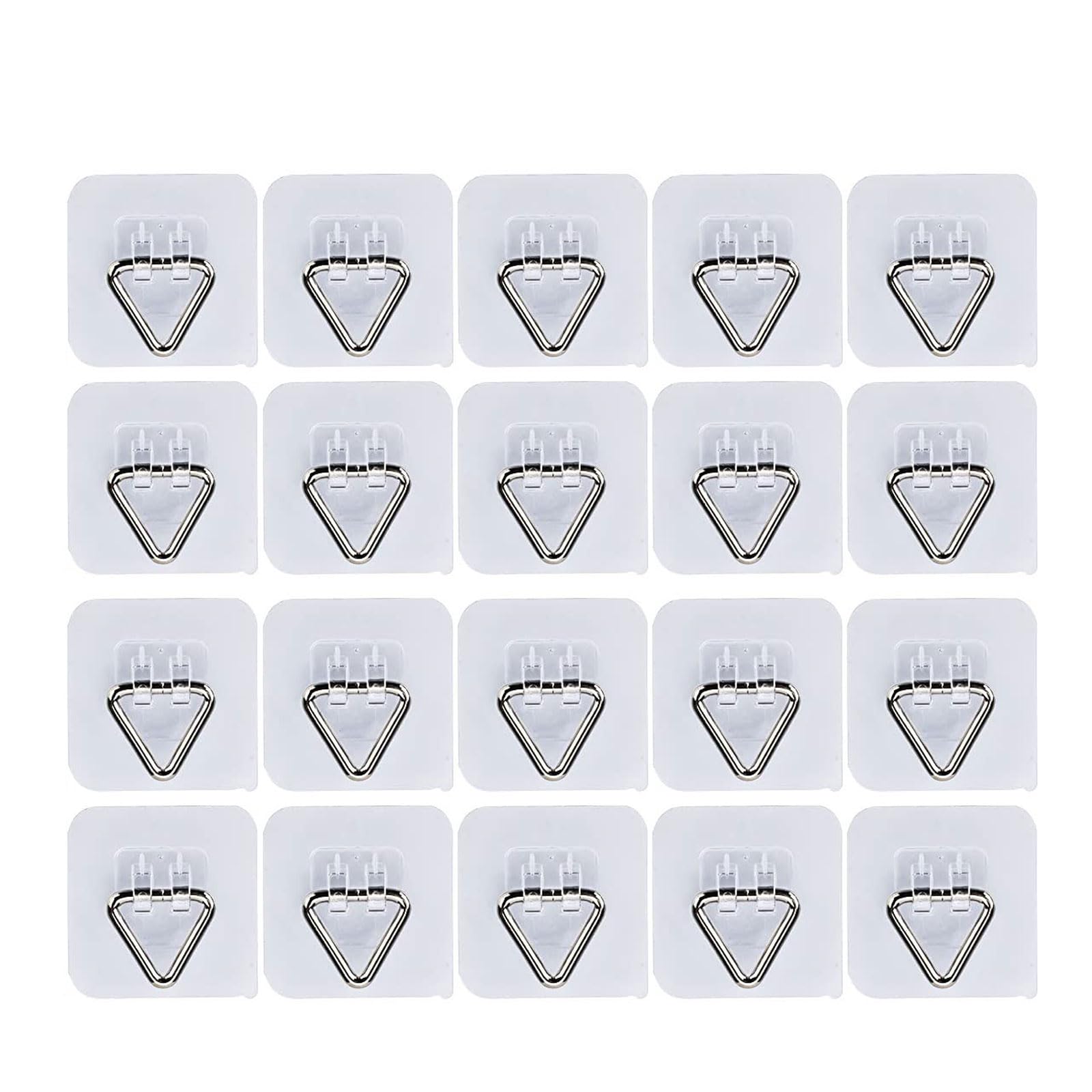 Mekalero Multicolor Of 20 Invisible Pp Hangers For Displaying Plates Dishes Pictures With Strong Adhesive Back Bathroom Wall Fasteners
