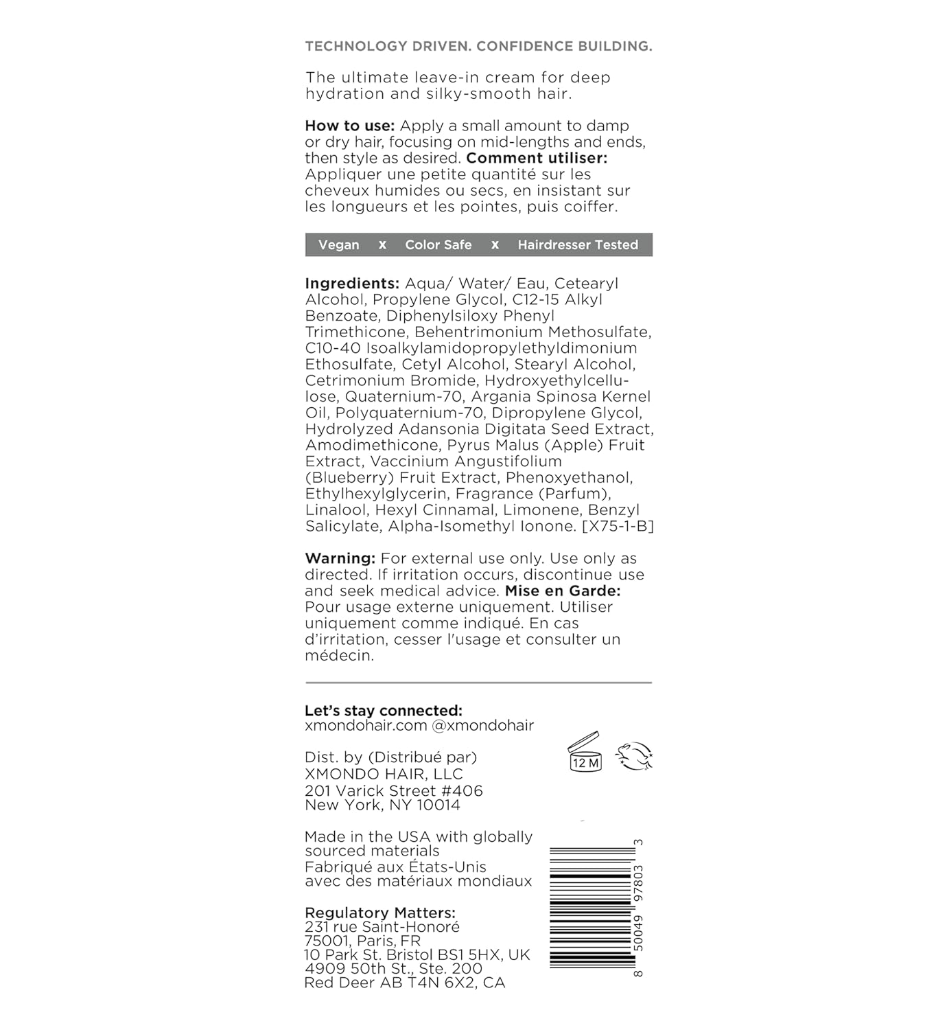 XMONDO Hair Hydrify Hydrating Leave-In Cream – Moisture That Lasts, Frizz That’s Gone | Softens, Smooths & Reduces Split Ends - Image 8