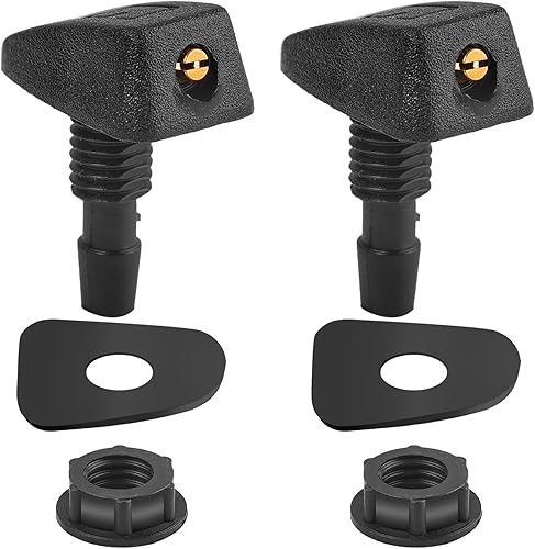 Juego de 2 unidsset para parabrisas delantero del coche, kits de boquillas de limpiaparabrisas de chorro rociador rociador rociador universal