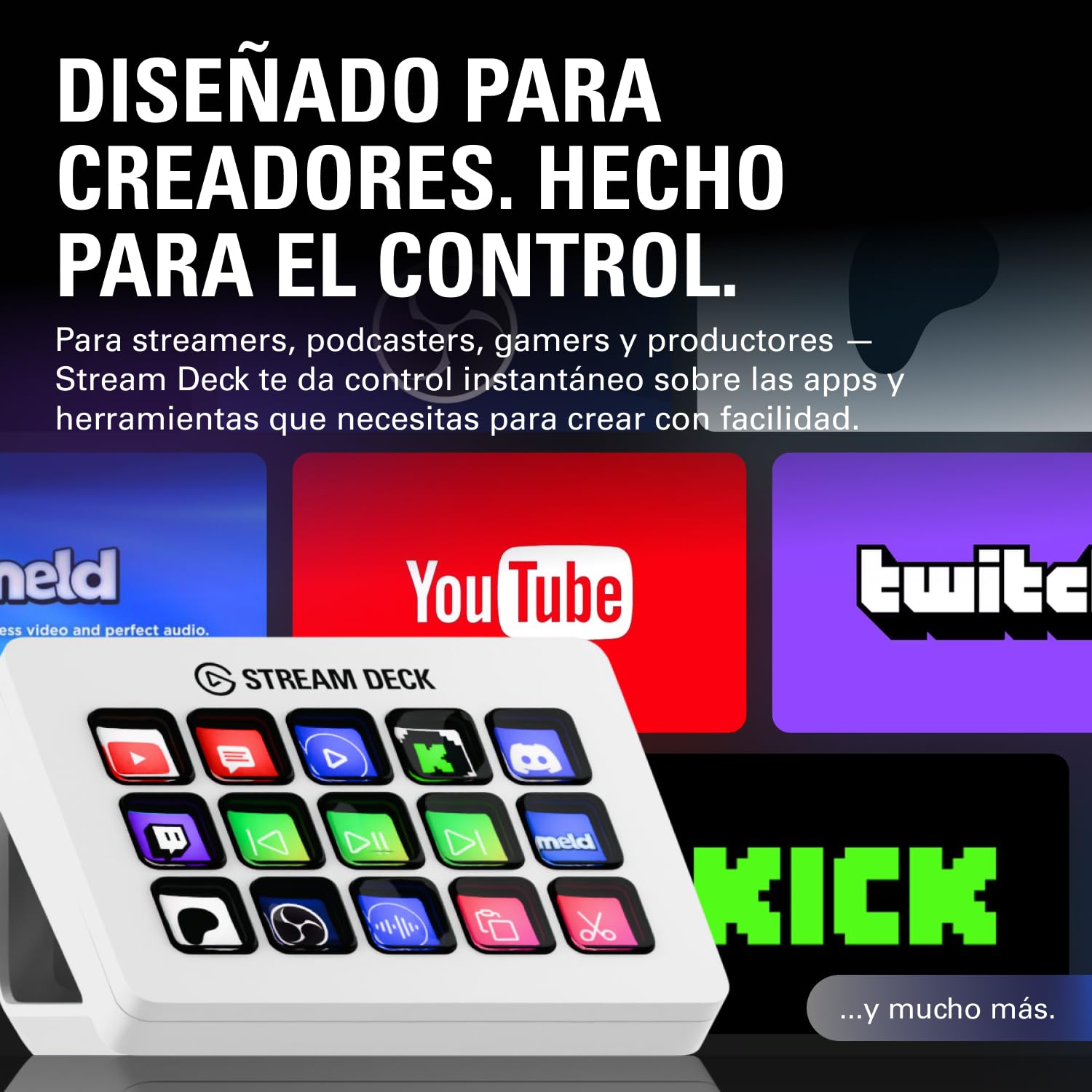 Elgato Stream Deck MK.2 White – Controlador de estudio, 15 teclas