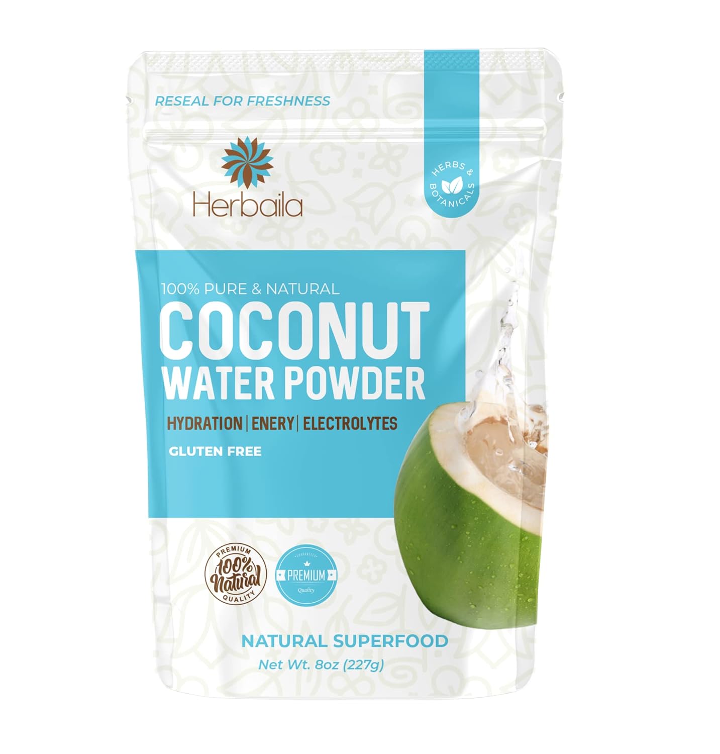 Dried Coconut Water Powder 8oz No Sugar Added