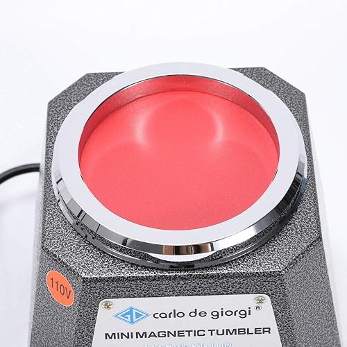 Miniatura 8 de Vaso magnético para joyas, 2000 RPM, pulidor magnético de joyas, 220 V, 3.937 in, pulidor magnético de joyas, acabado de joyas, máquina de