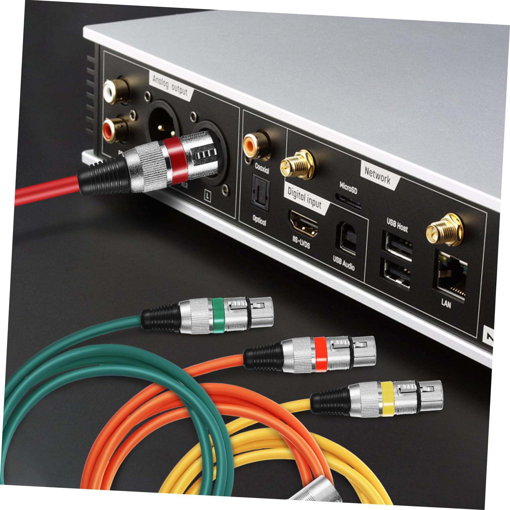 SHINEOFI 1 Juego de Cable de Micrófono Xlr Macho a Hembra para Audio | Aleación de Zinc, Pvc y Cobre, Transmisión Estable, Resistente a Tirones y Daños