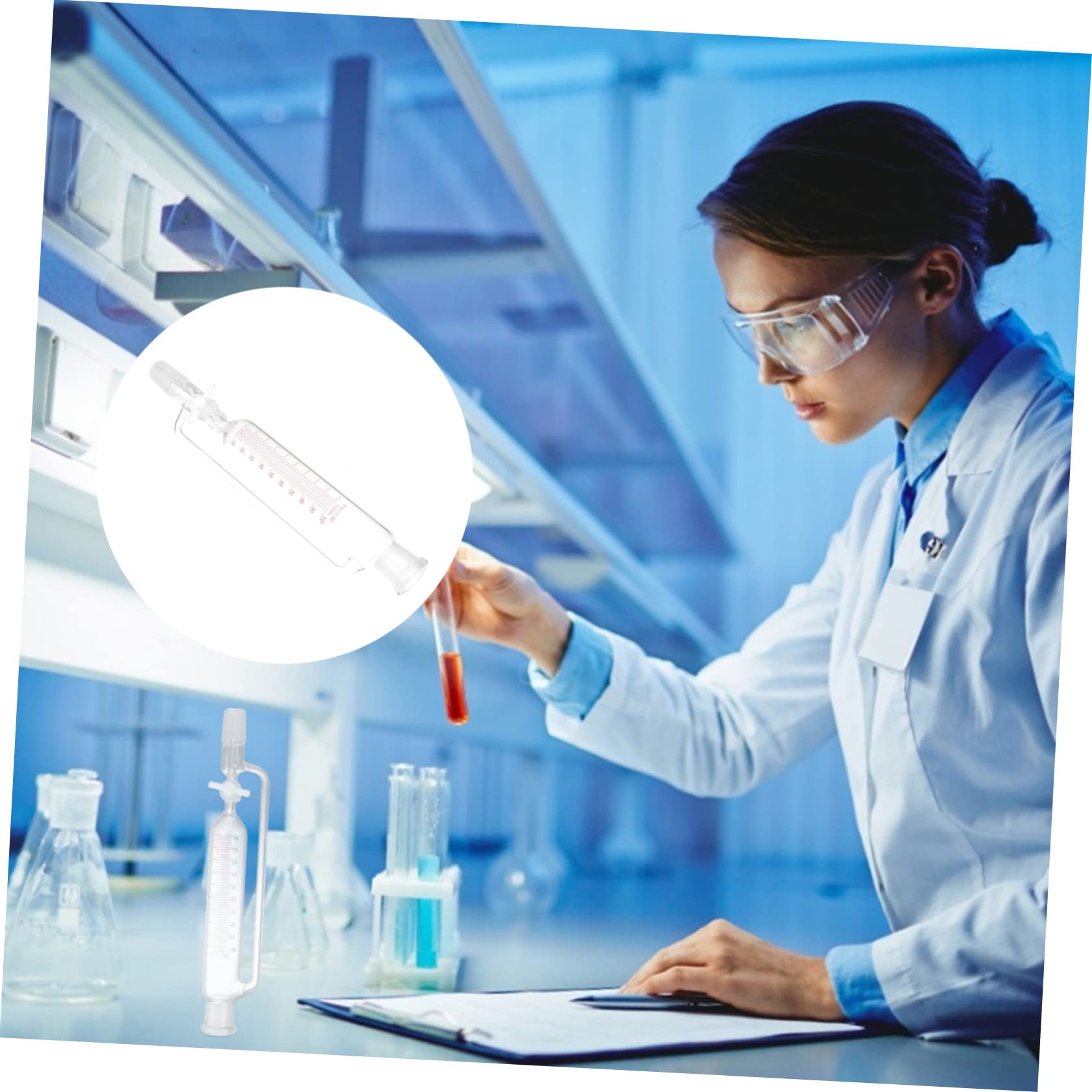 Mobestech Trennflüssigkeit Glasabscheider Für Chemielabore Konischer Flüssigkeitstrichterausrüstung Experimenteller Scheidetrichter Umweltfreundliches Glasdestilliergerät