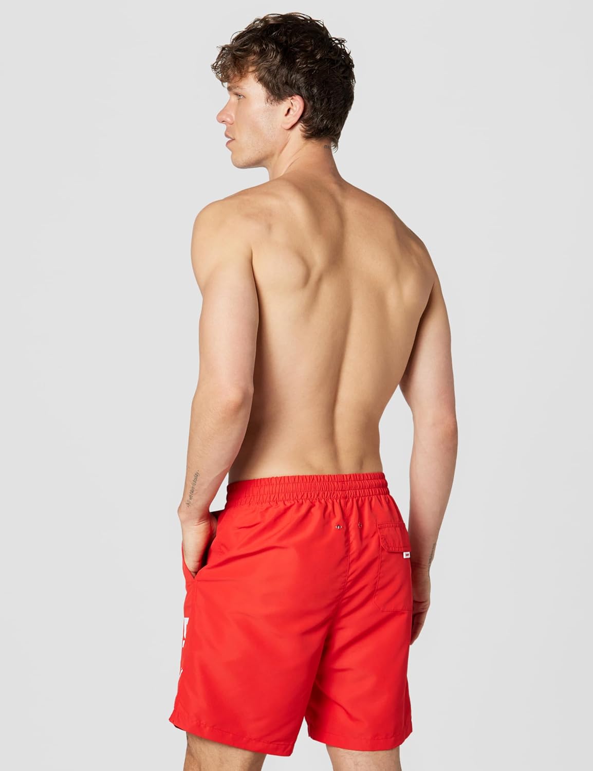 DKNY Mens Stretch Quick Dry Volley UPF 40+ Protection Swim Trunk - Image 3