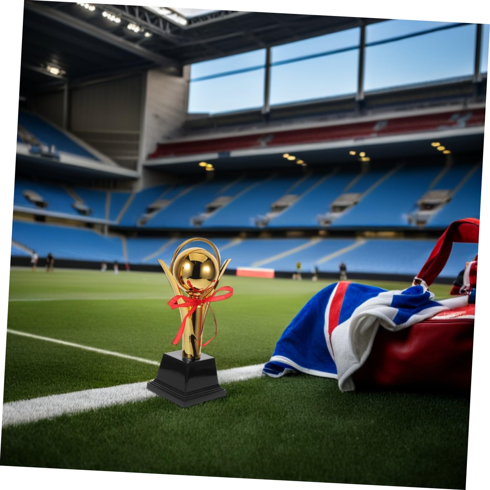 ifundom Premio Sportivo Calcio in Metallo Leggero e Portatile, Premio Oro per Competizioni Giovanili Indoor e Outdoor, Coppa per Torneo Bambini e Ragazzi