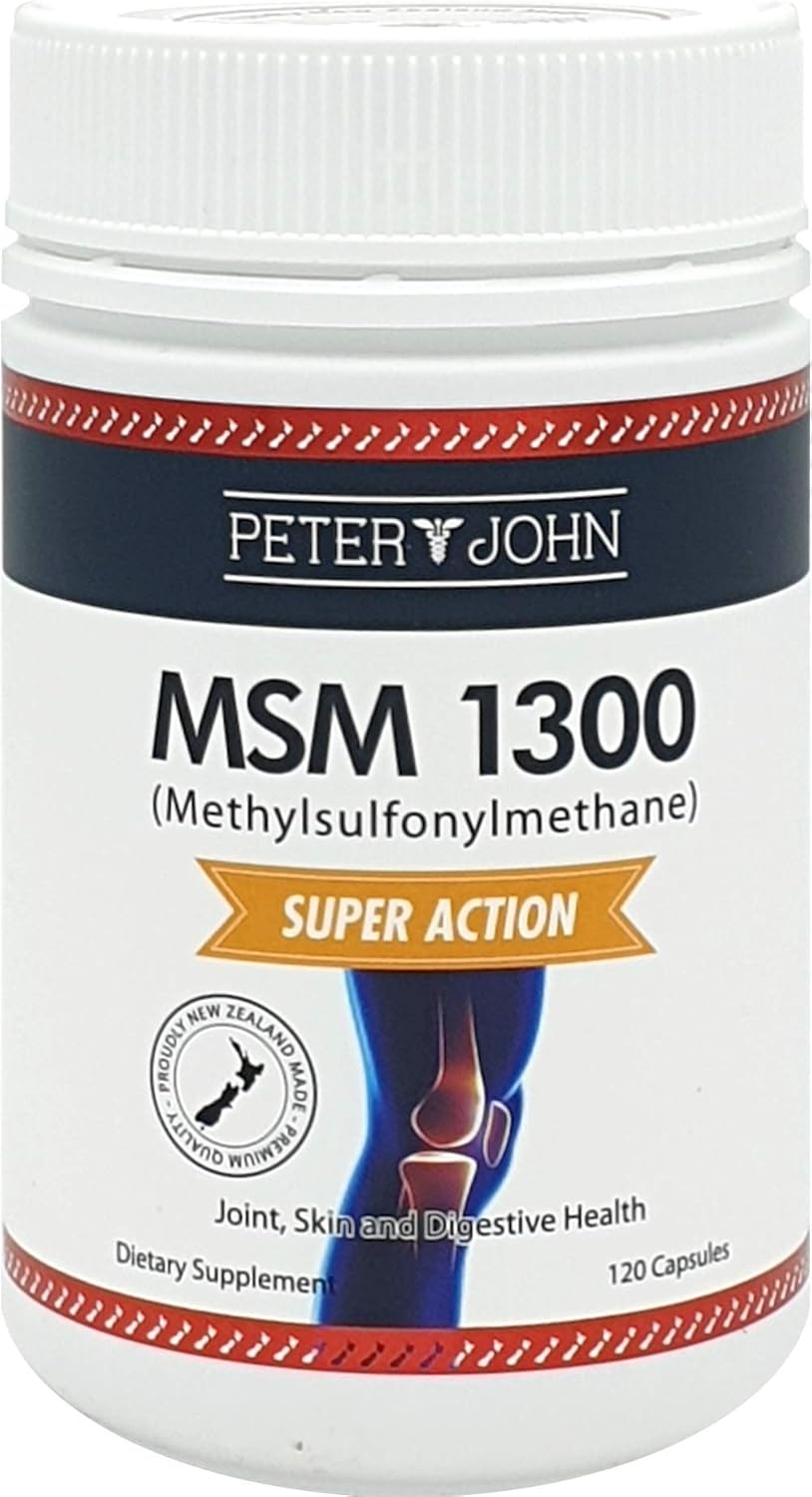 HEALTHFARM MSM Dietary Supplement 1300mg 120Capusule Supports Joint Comfort/Healthy Immune System (1 Bottle)