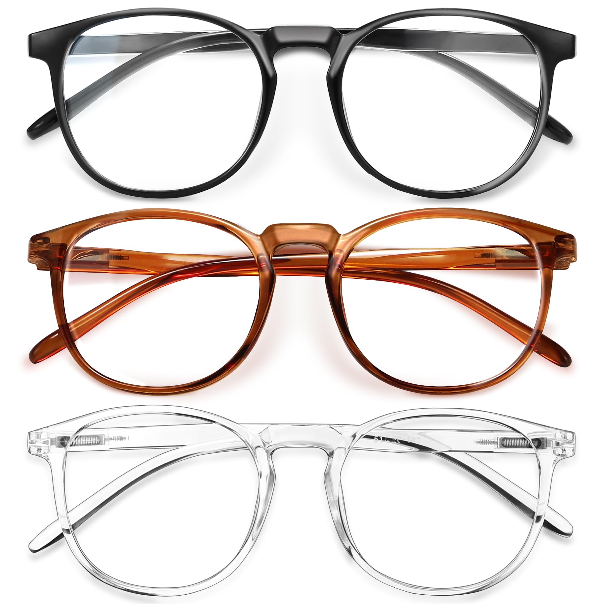 IBOANN Blue Light Blocking Glasses for Women - 3 Pack