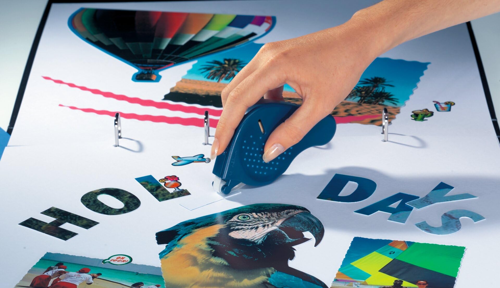 HERMA Kleberoller Nachfüllkassette Doppelseitig Permanent Selbstklebend, 10 Nachfüllpackung mit jeweils 1.000 Klebestücke (12 x 13 mm), Fotokleber Refill Nachfüllrolle für HERMA Klebebandroller