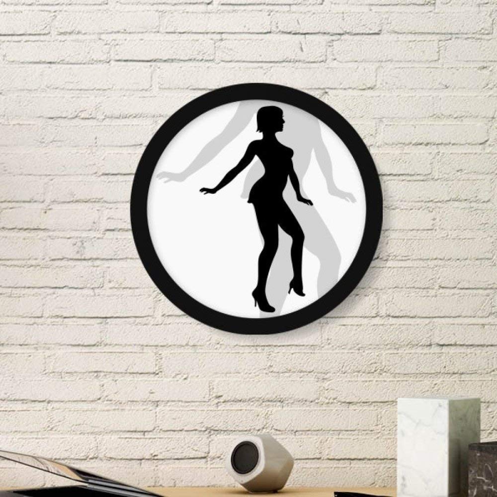 Art danse handstand femme cadre photo bois noir petit format