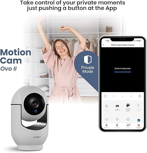 Miniatura 3 de Cámara inteligente 2K para interiores, control PTZ con rotación horizontal de 355 y vertical de 150, audio de 2 vías, visión nocturna, modo de