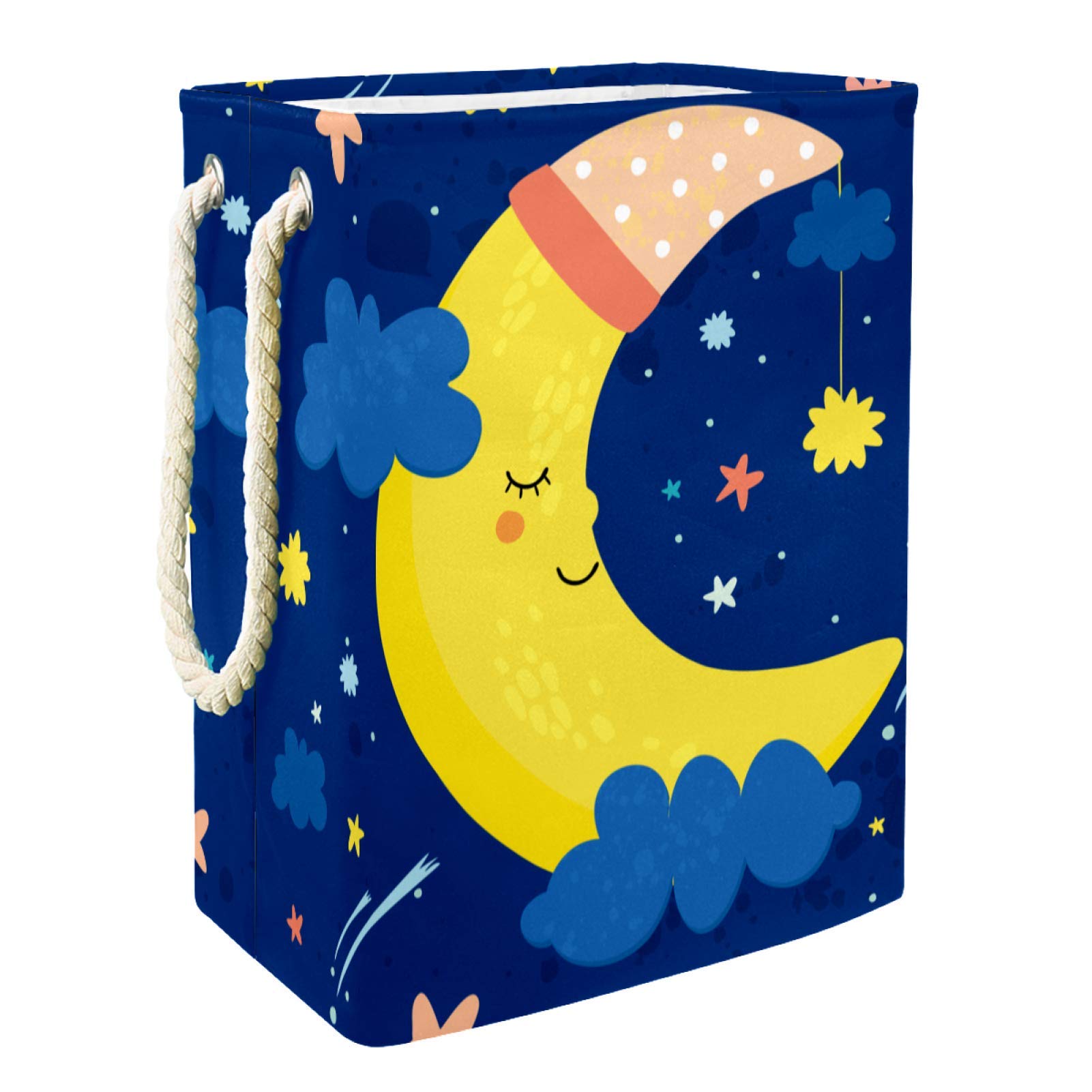 Panier rangement jouet Lune | Fini le désordre avec ce grand bac à linge pliable