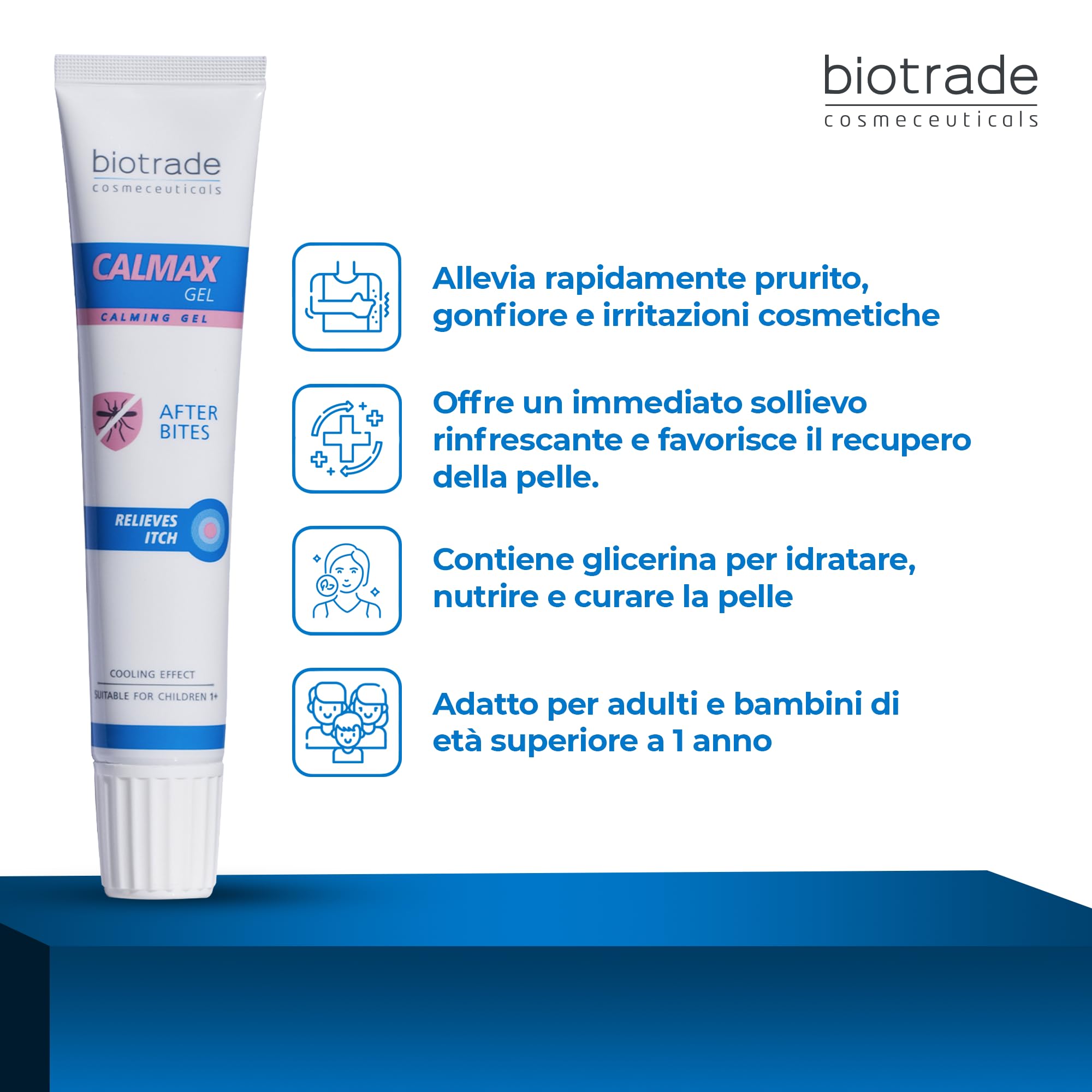 Calmax Gel Lenitivo Dopo Punture di Insetti e Piante – Sollievo Immediato da Prurito e Irritazioni