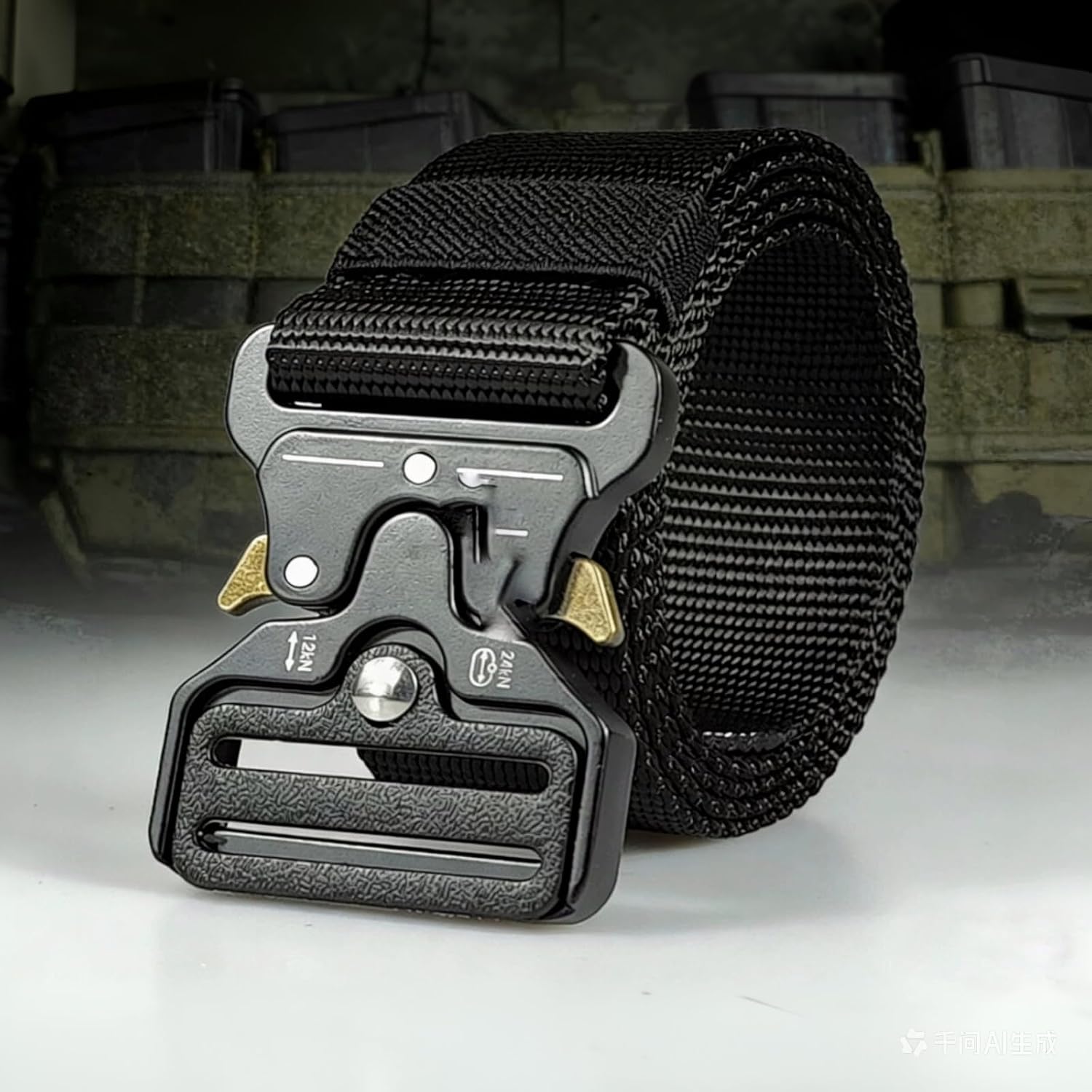 Tactical Belt for Men, Quick Release Nylon Belt for Military/Work/EDC/Hiking