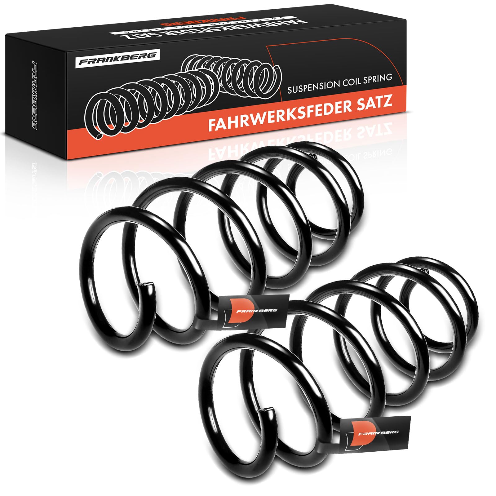 Frankberg 2x Muelles de chasis Muelles de suspensión Compatible con T.o.u.r.a.n 1T1 1T2 1.9 TDI 2.0 EcoFuel 2.0 FSI 2003-2010 Replace# 1K0411105BN,1K0411105BP