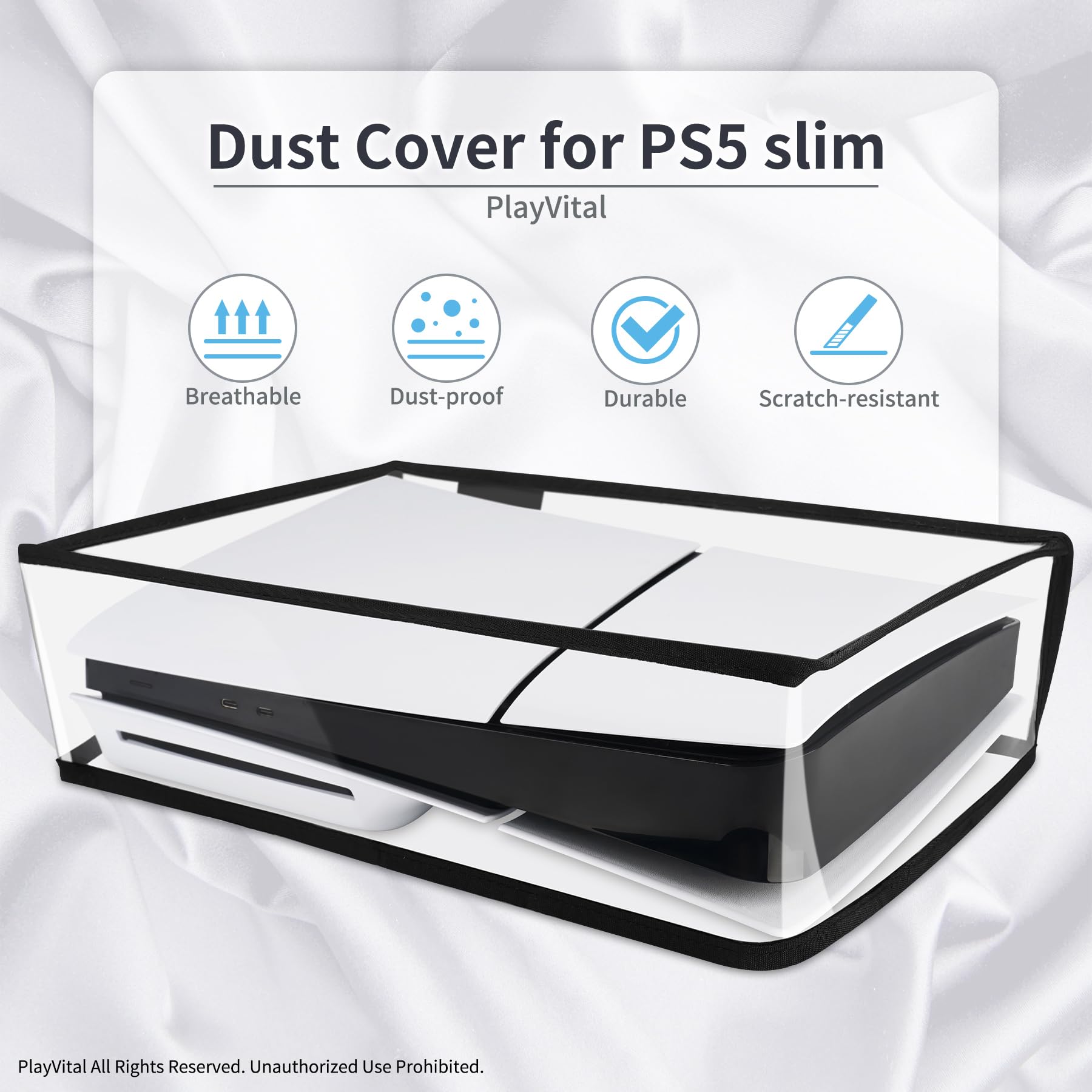 Amazon.co.jp: PlayVital PS5 Slim Disc Version Dust Cover 