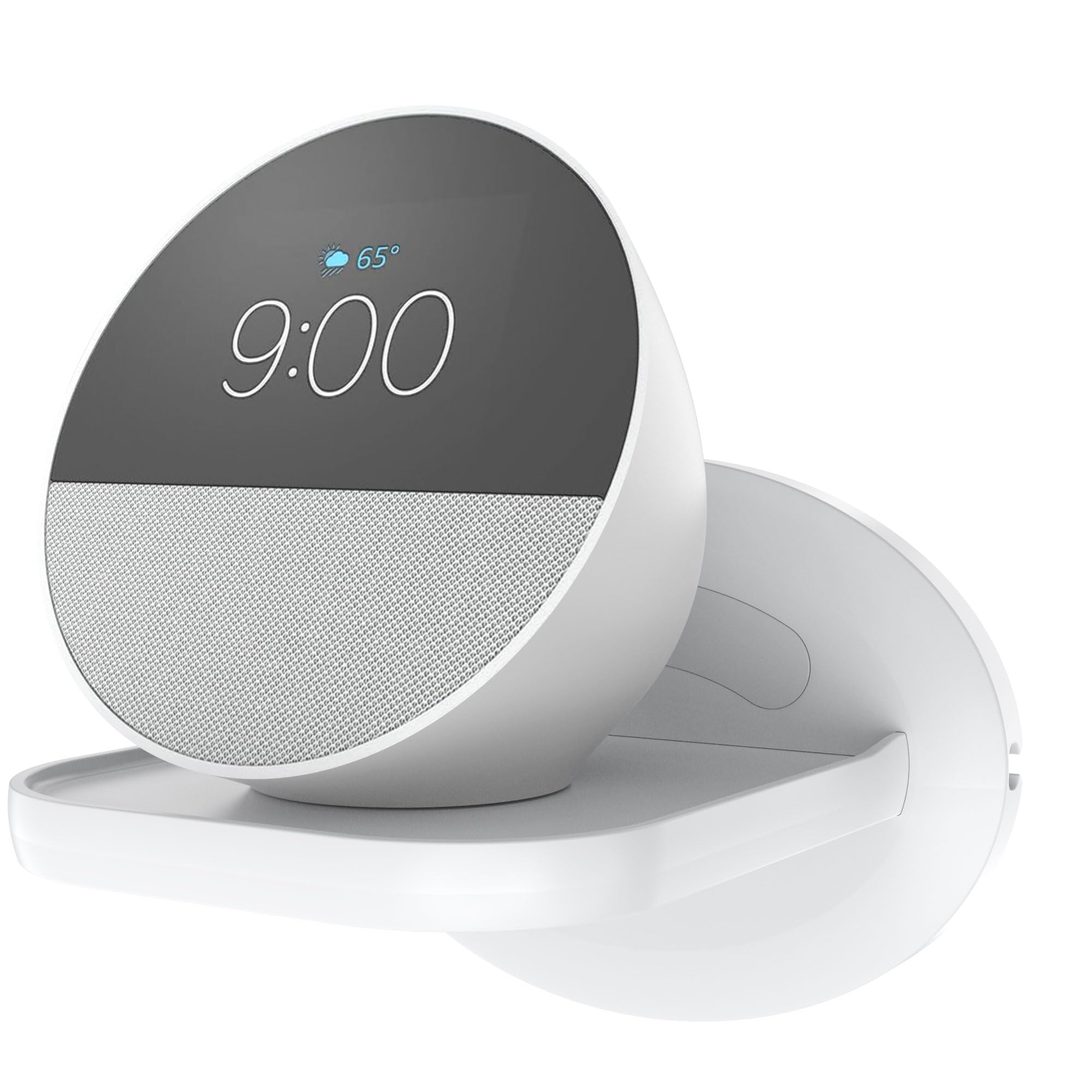 Cozycase Soporte Ech0 Dot 5th/Dot 4th, Google Home Mini, Google WiFi, Soporte para cámaras de Seguridad, una solución para Ahorrar Espacio para Todo hasta 7 kg - Blanco (1 Pack)