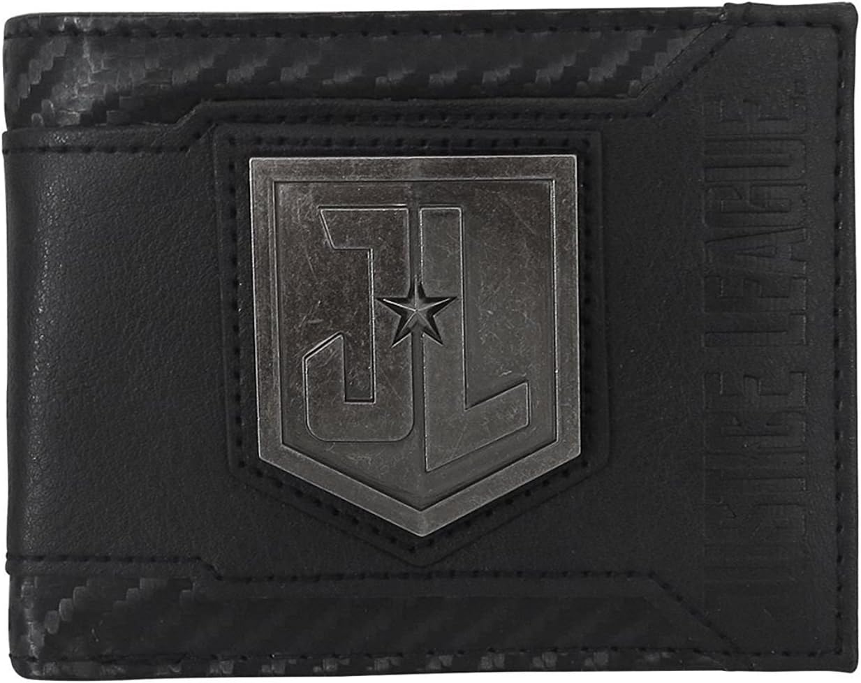 Justice League Movie Metal Logo Men's Bi-Fold Wallet