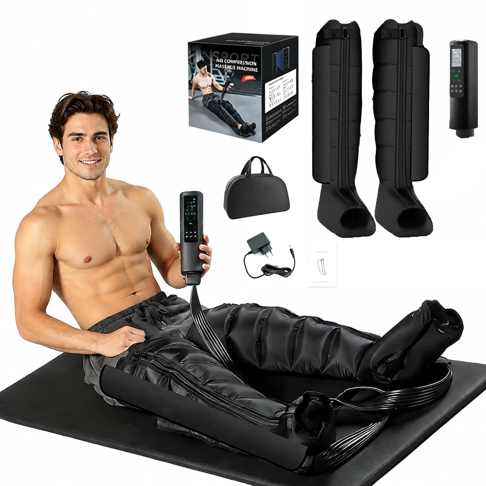Huachorial Legs Full Leg Compression Boots Air Massage Recovery System