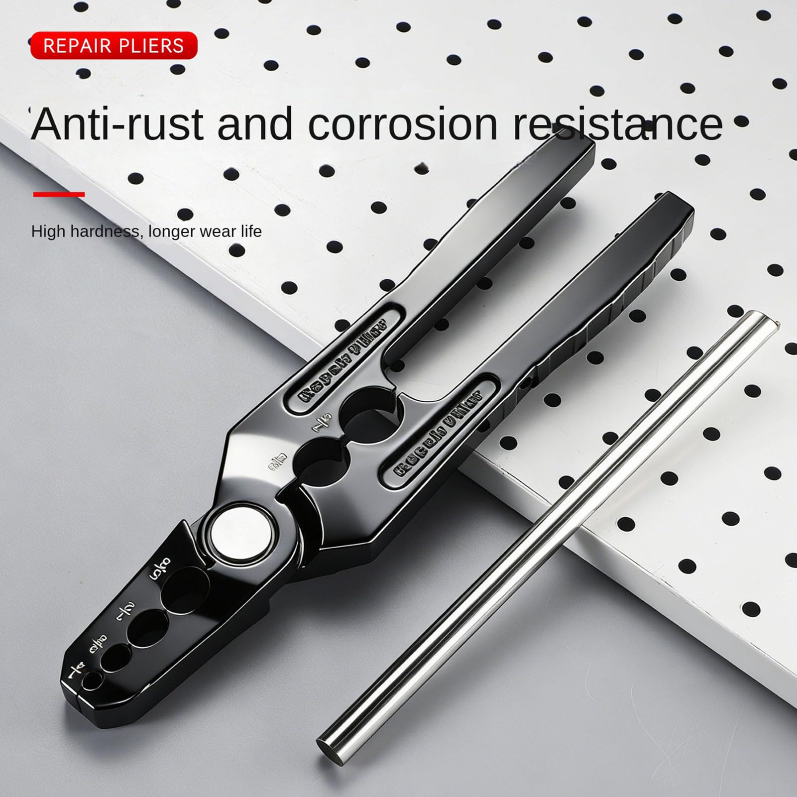 Pince à Réparer Tubes Cuivre - Outil manuel en aluminium à 6 trous pour arrondir les tuyaux - Pince redresseuse pour tube aplati | Pour installations frigorifiques et fuites de réfrigérant