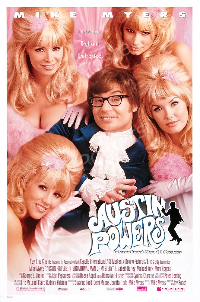 MCPosters - Austin Powers International Man of Mystery GLOSSY FINISH Movie Poster - MCP115 (24" x 36" (61cm x 91.5cm))