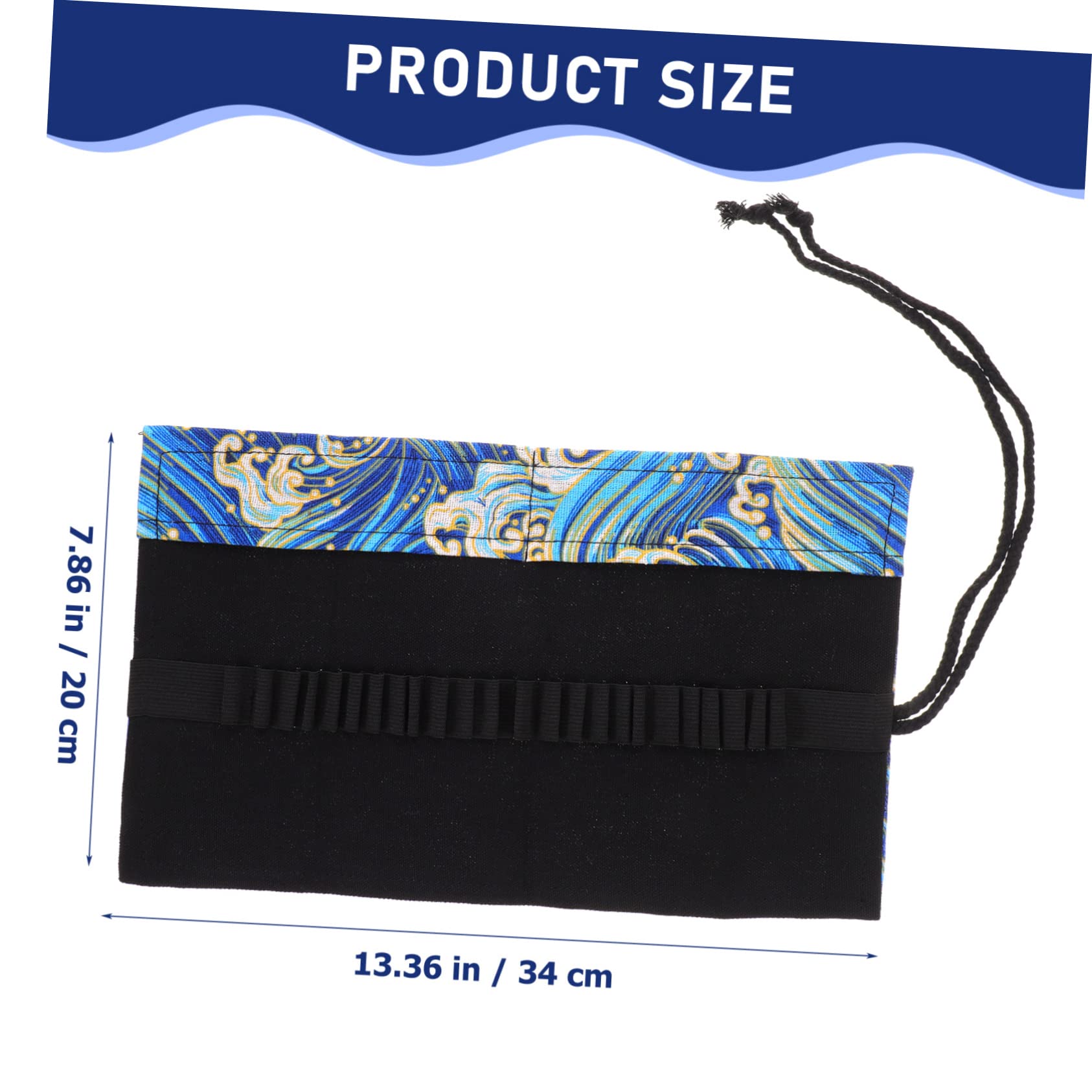 STOBOK 5pezzi Borsa Portatile Per Arrotolabile Stile Astuccio Capacità Scomparti Per e Colorate Per Scuola