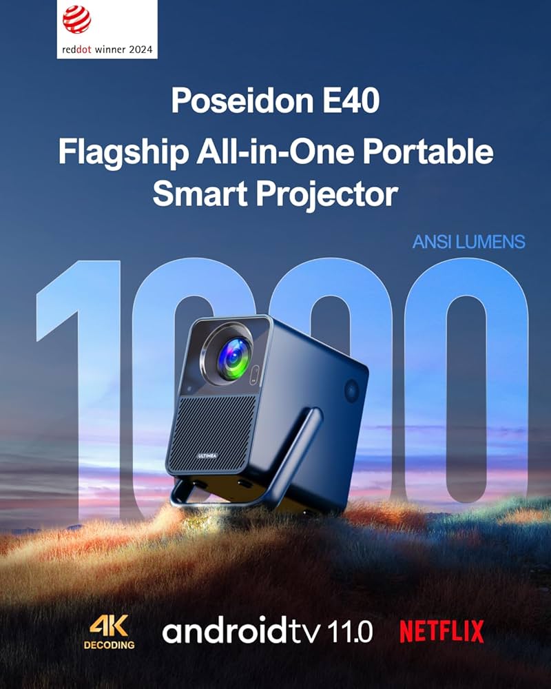 Poseidon E40 プロジェクター本体 ULTIMEA Poseidon E40 | All-in-One Portable Smart Projector