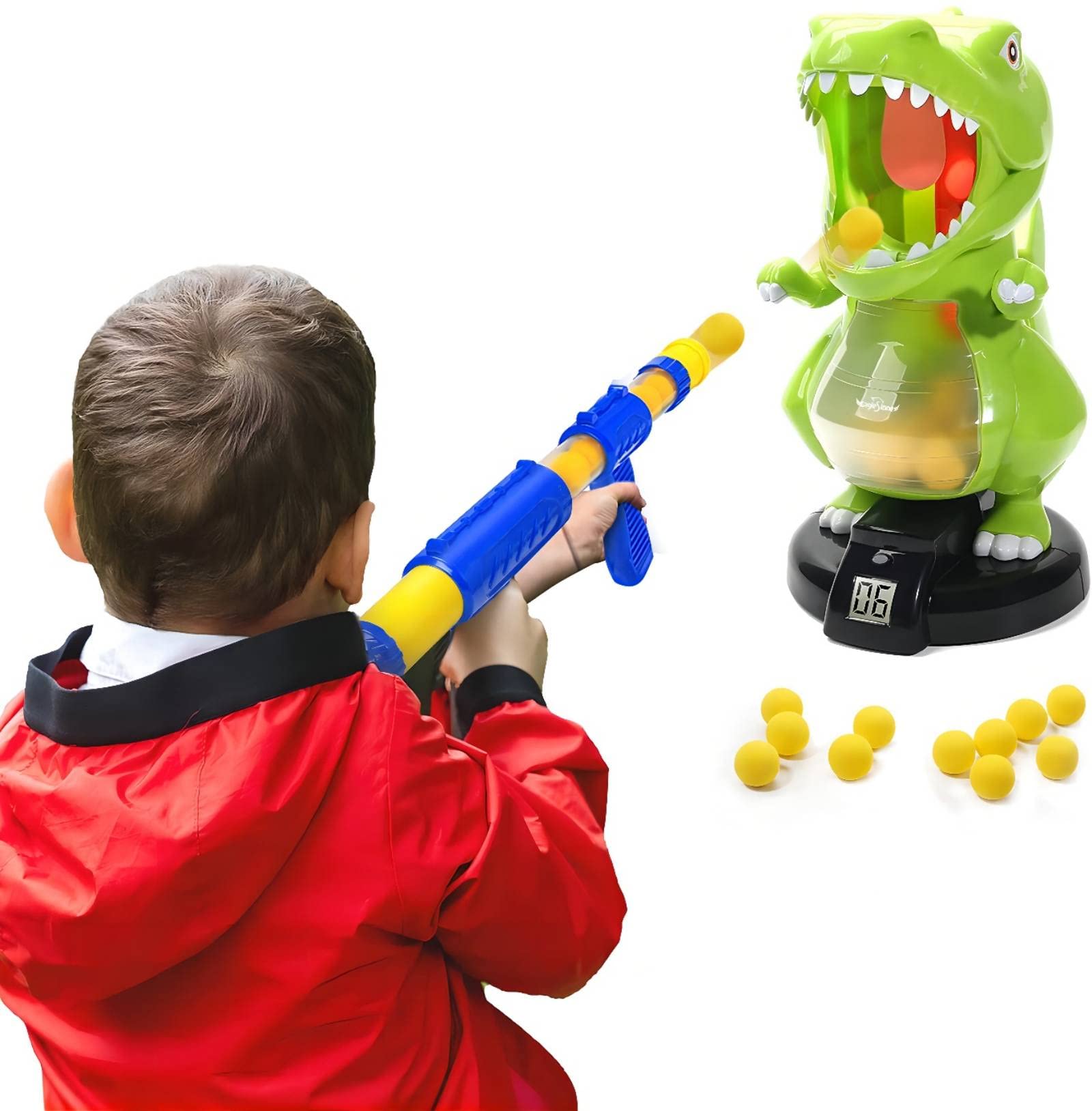 Buy EagleStone Dinosaur Shooting Toys for Boys, Kids Target Shooting Games w/ Air Pump Gun