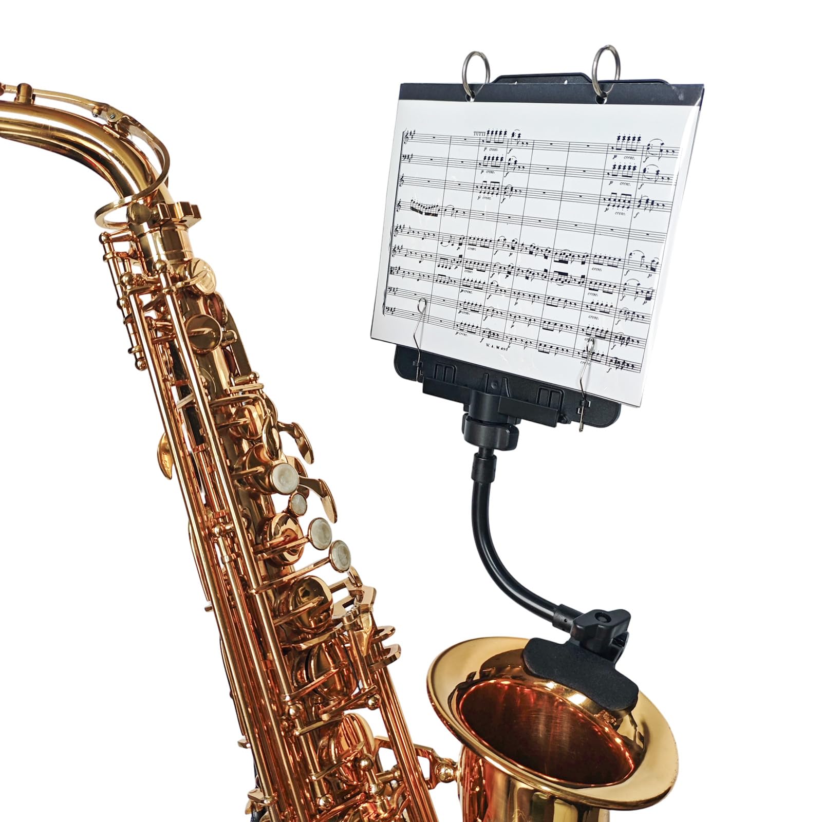 Photo 1 of MusBoard ST10S Saxophone Lyre with Flip Folder