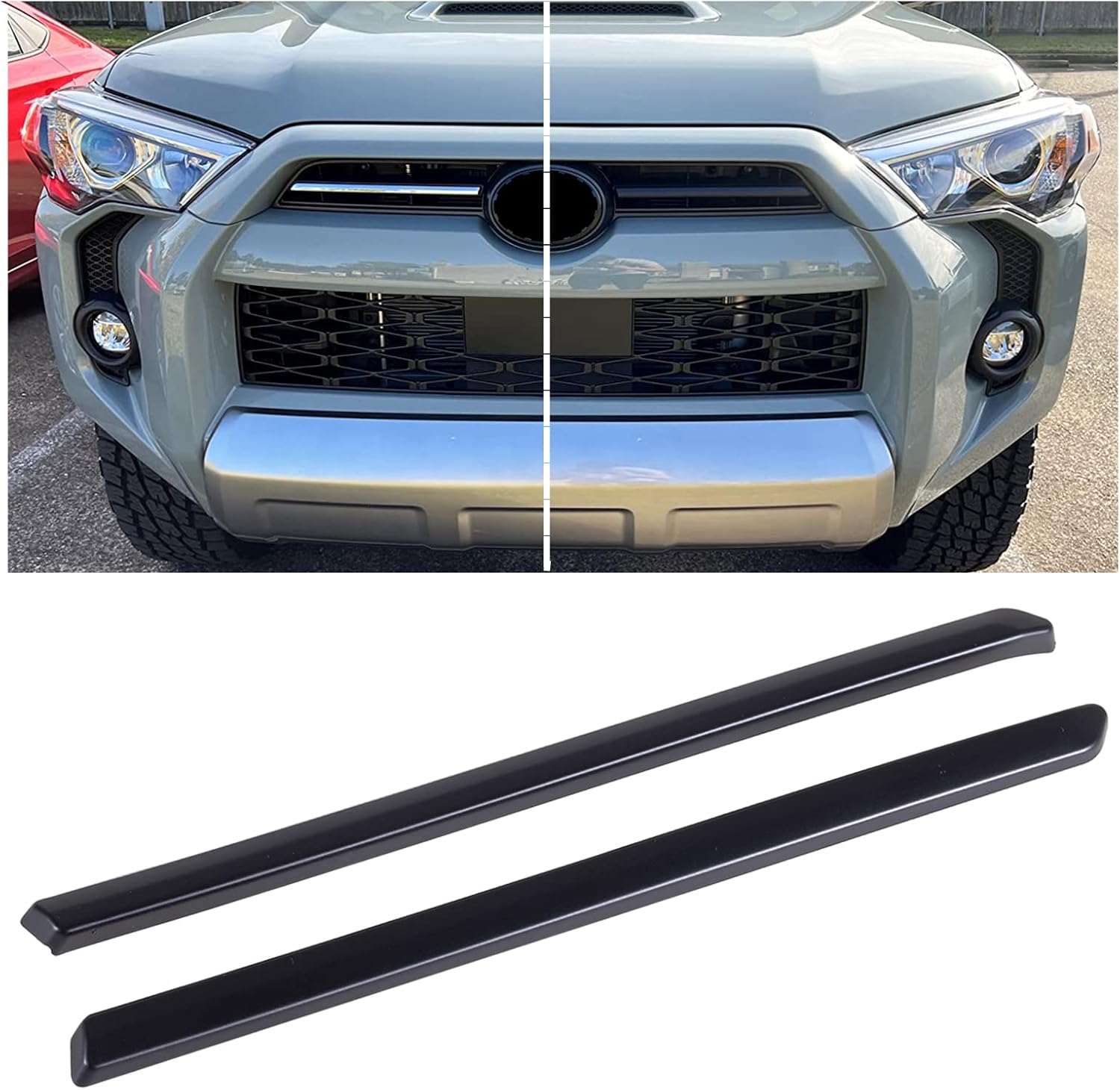 JDMCAR Front Center Grille Insert Cover Trim and Glove Box Organizer Compatible with 2023 2022 2021 2020 Toyota 4Runner