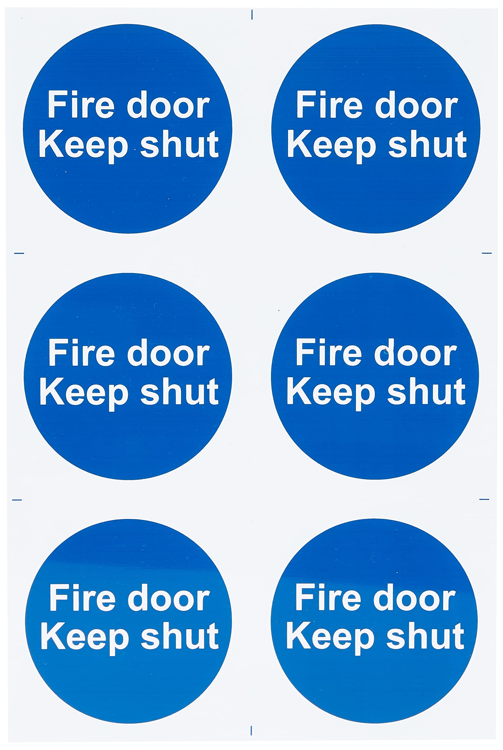 Fire door Keep shut - 1.2mm Recyclable PP 200 x 300mm 0151