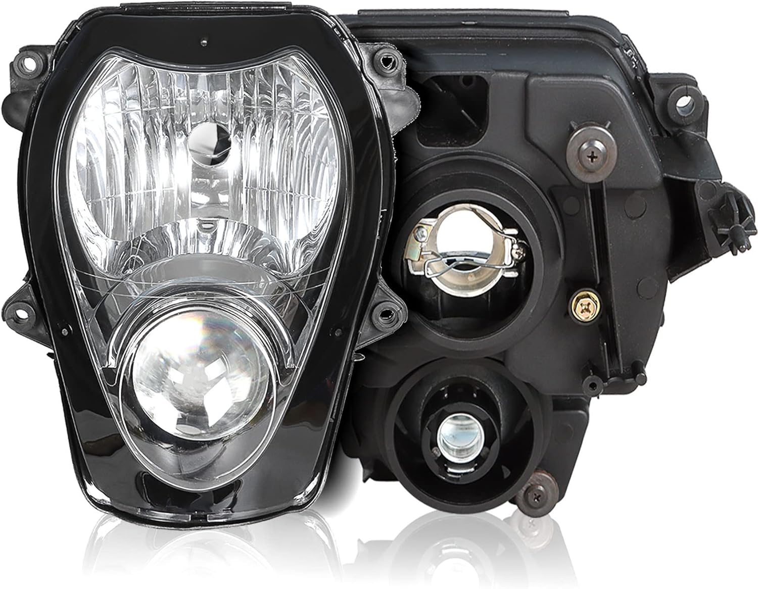 waltyotur Motorcycle Front Headlight Assembly Replacement for Suzuki GSXR 1300 Hayabusa 1997-2007