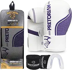 Kit Luva de Boxe e Muay Thai First FX1 Pretorian