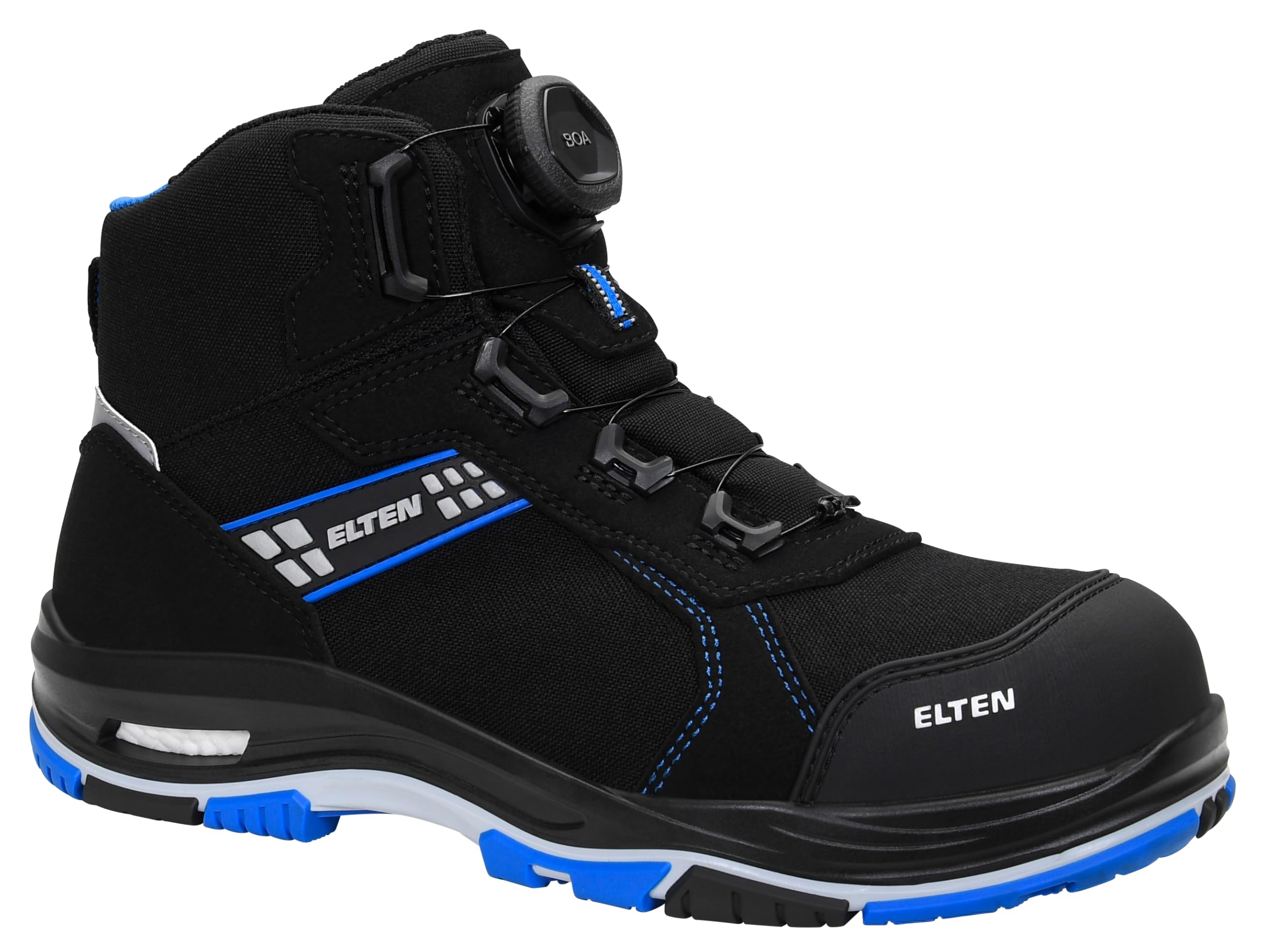 ELTEN IAN XXTP Pro BOA blue Mid ESD S3S | Sicherheitsschuhe für Damen & Herren, Kunststoffkappe, leicht, atmungsaktiv