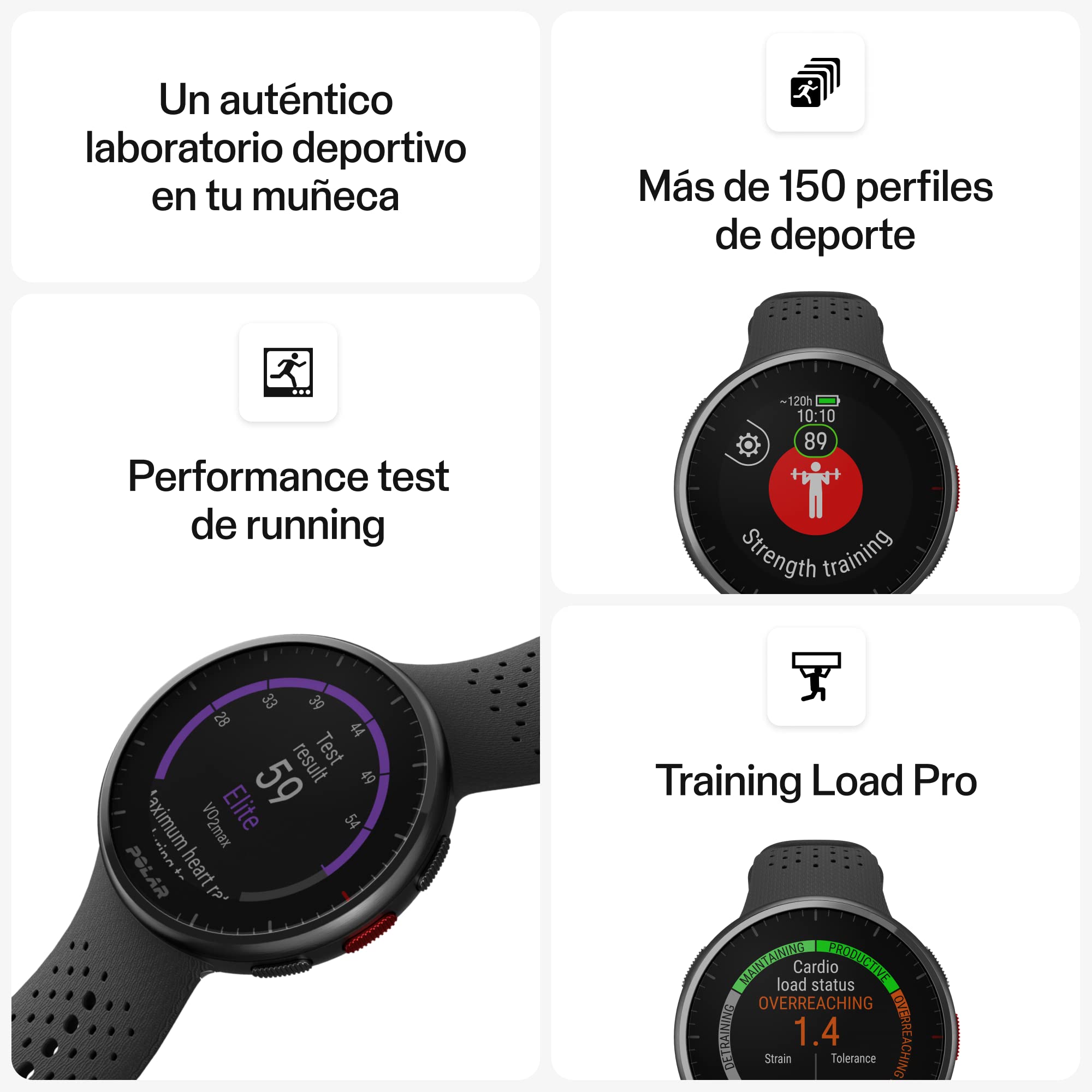 Polar Pacer Pro Reloj Deportivo con GPS Avanzado, Monitor de Frecuencia Cardíaca, Smart Watch para Hombre y Mujer