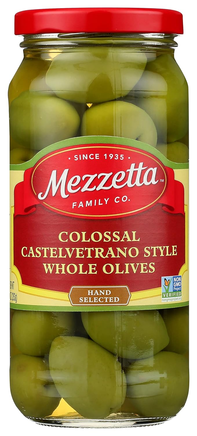 Mezzetta Olives Whl Castelvetrano, 10 Oz (Pack Of 6)