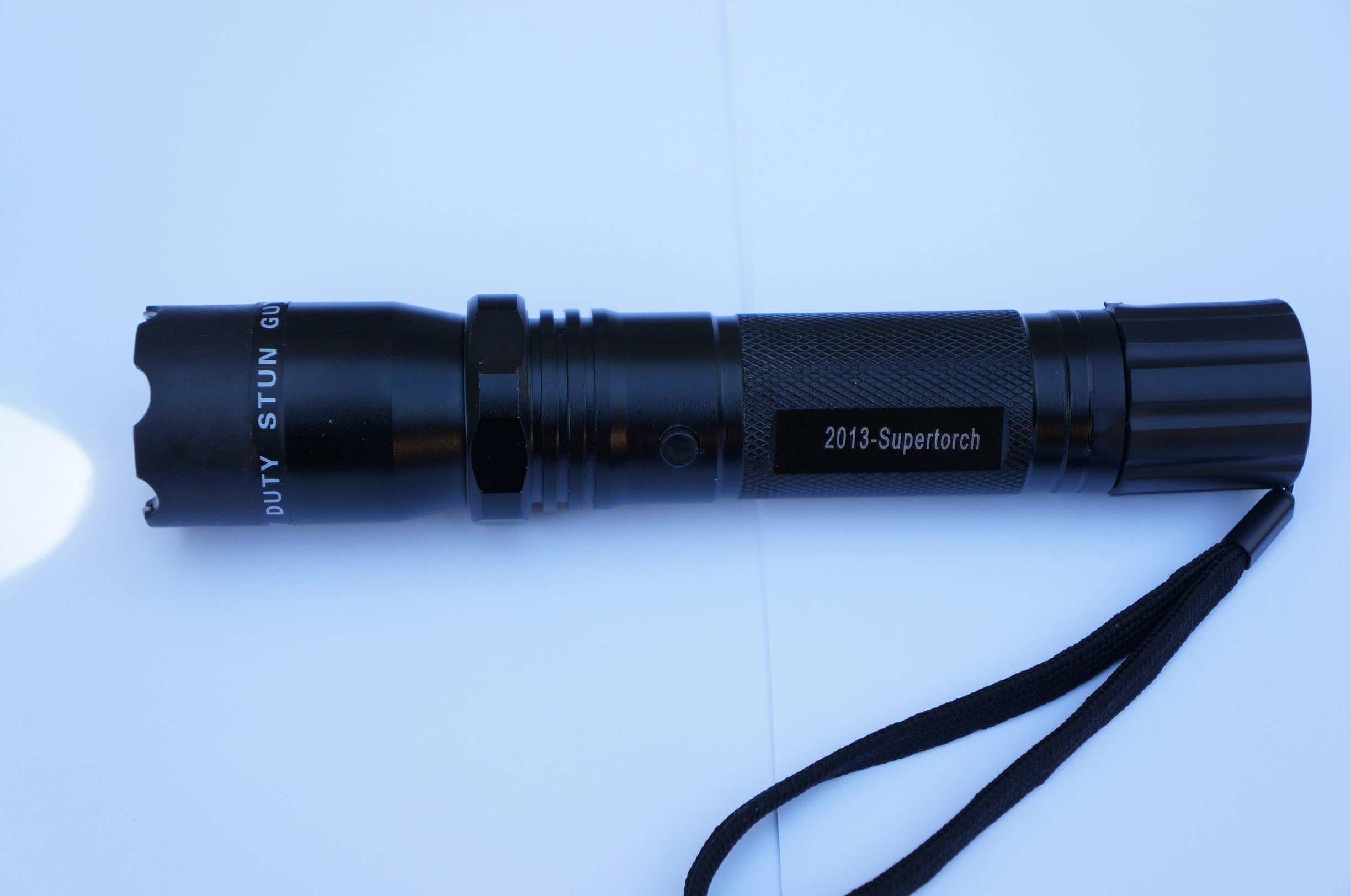 Supertorch Rechargeable Stungun Stun Gun Police Ultrabright Flashlight - 5 Million Volt, Hidden Probes, 210 lumnes, New 2013 model