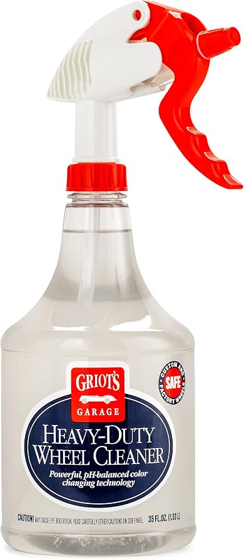 Heavy-Duty Wheel Cleaner for All Wheel Finishes, Breaks Down and Removes Stubborn Brake Dust and Grime, PH Balanced, Non-Acidic, 11026, 35oz