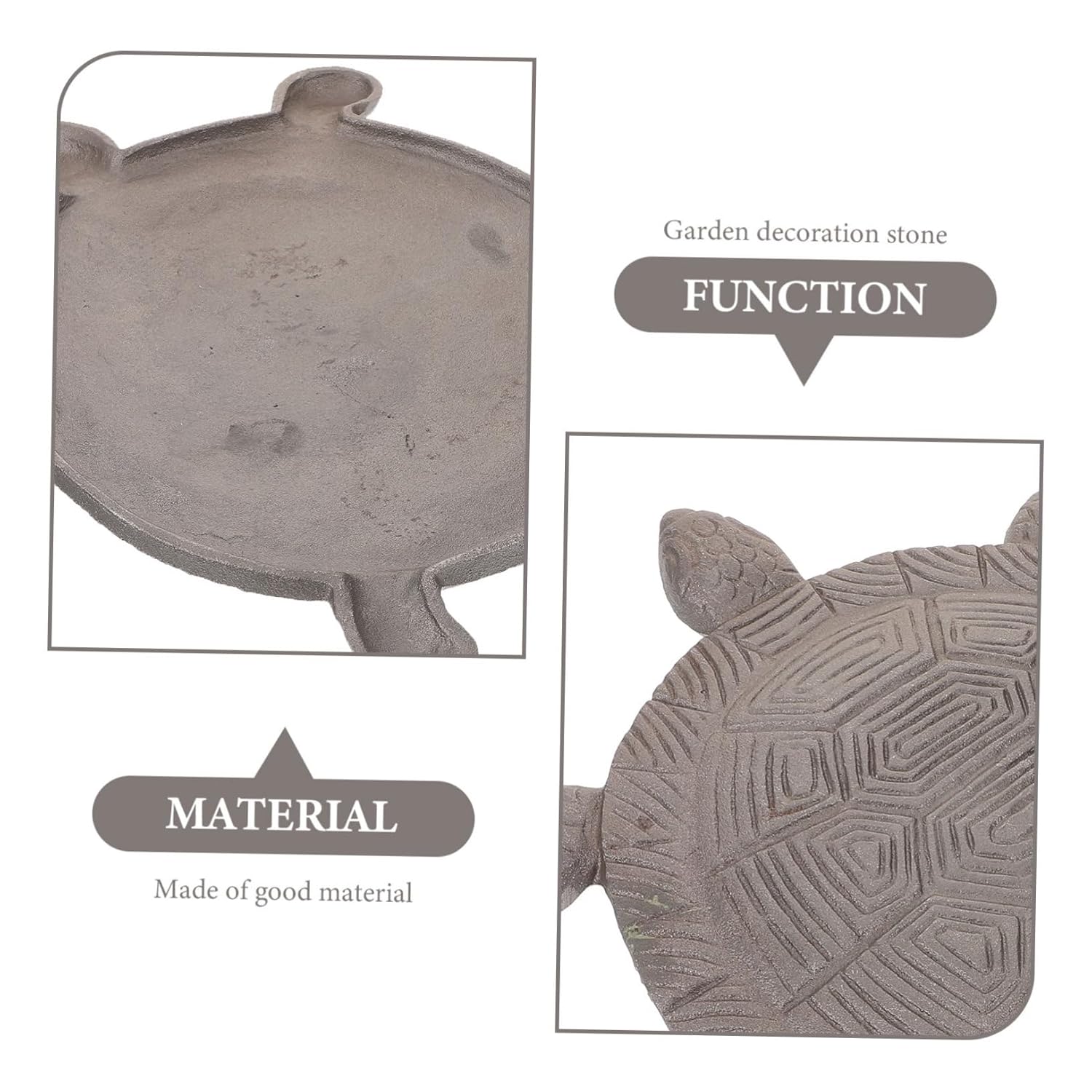 Garden Decorative Cast Iron Tortoise Stepping Stone Durable Walkway Paver for Outdoor Pathway and Landscaping Unique Garden Accessory