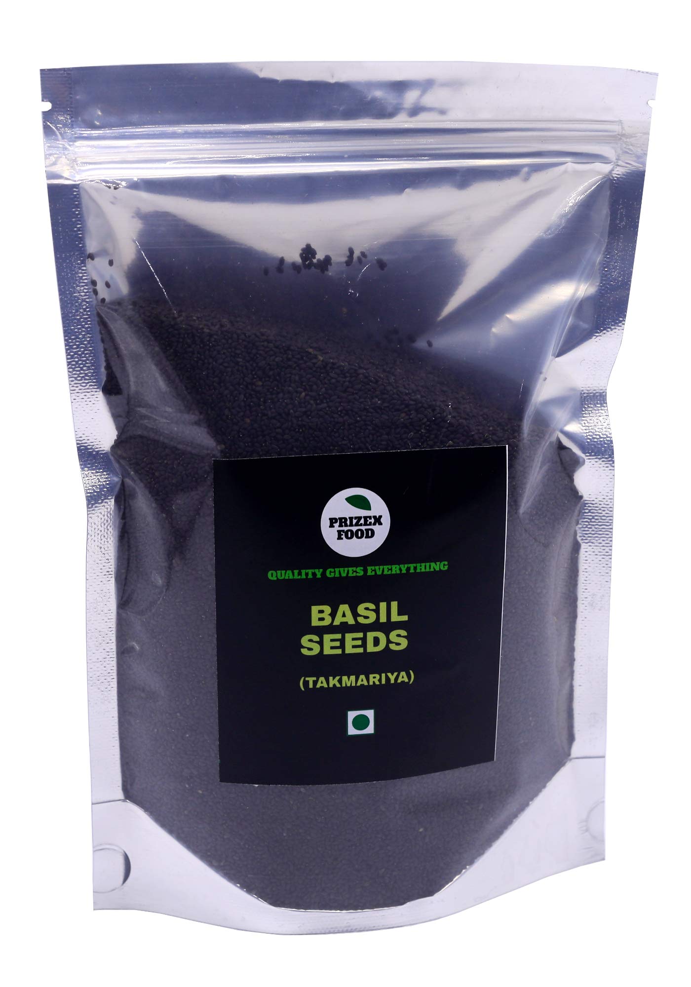 Prizex Sabja Basil Seeds, Tukmariya Sabja for Digestive, Cooling Effect, Weight Loss, Reduces Body Heat , 250GM