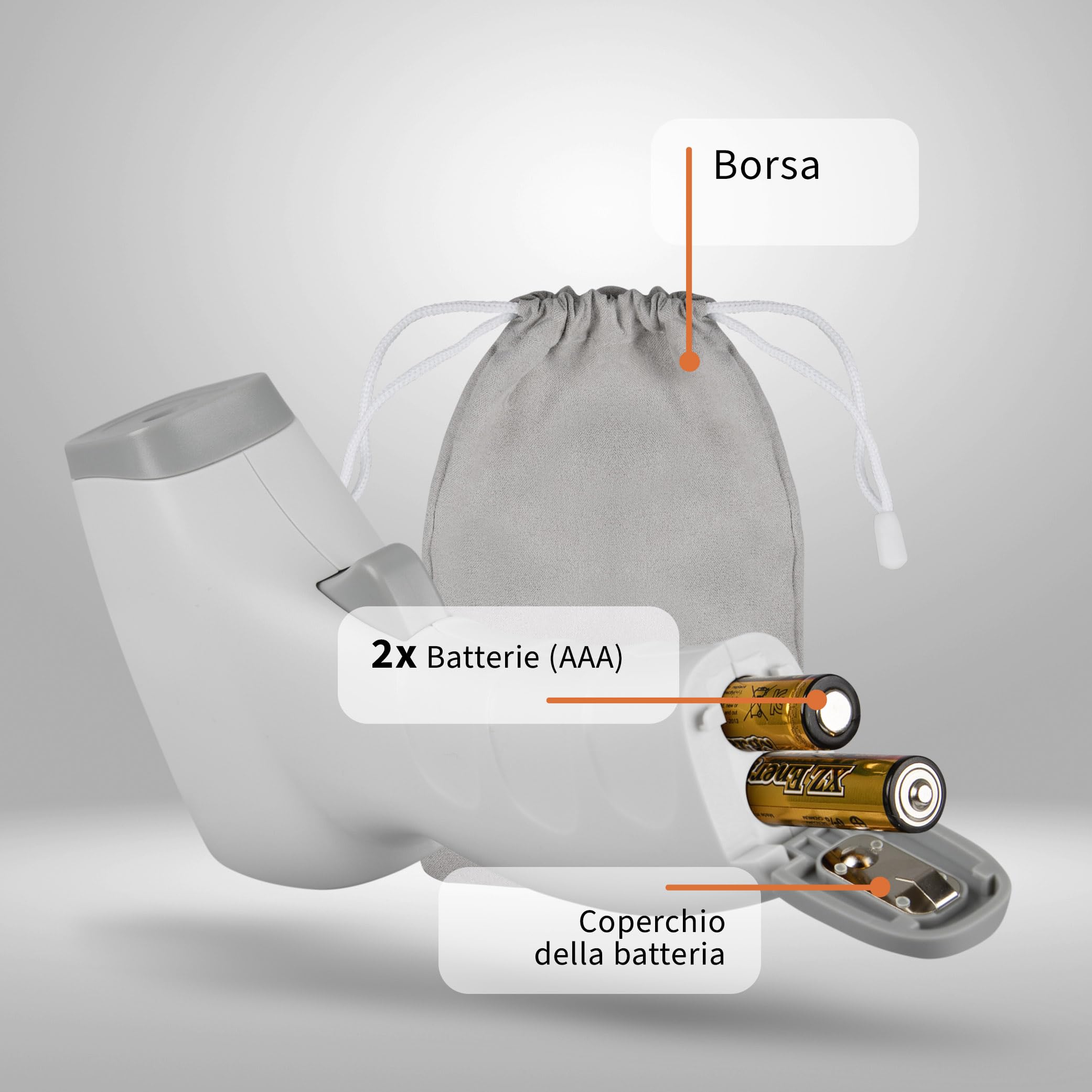 Pulox JPD-FR202 Termometro clinico a infrarossi da fronte e superficie per bambini e adulti - Display LCD, allarme febbre e richiamo memoria
